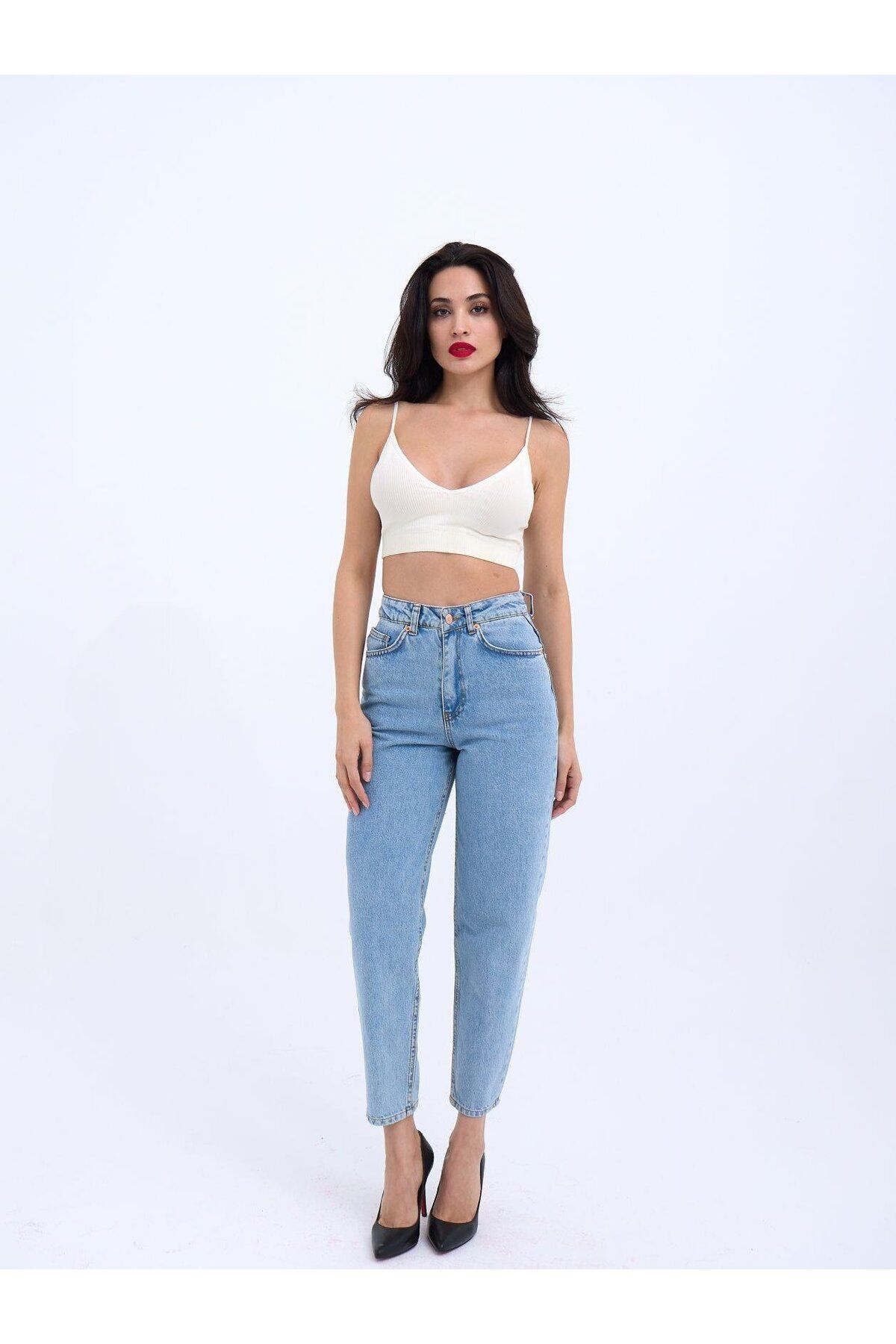 Meleners 6036 DENİM CARROT FIT-AÇIK MAVİ