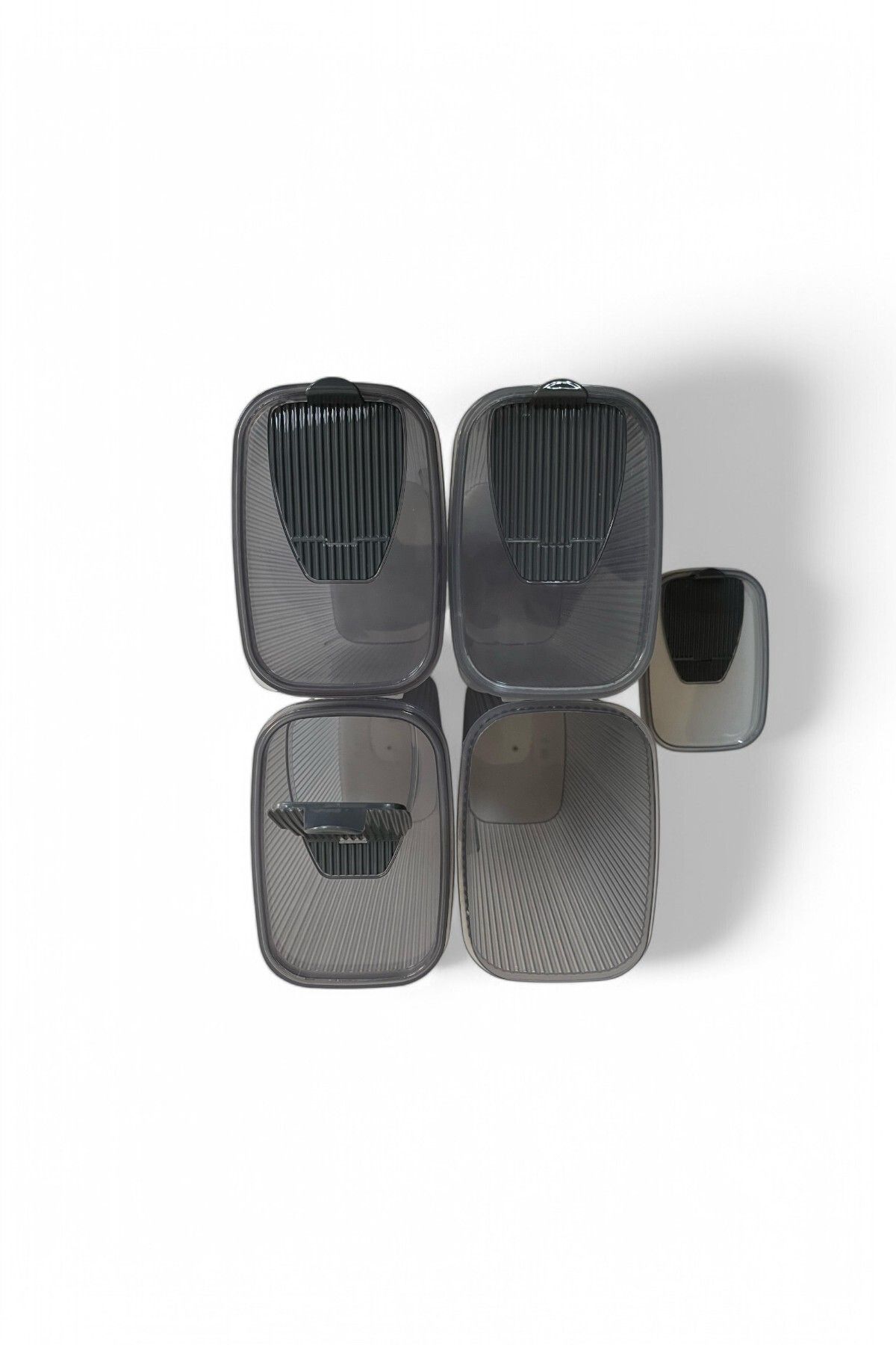 Hesaplı Kasa-Shell Food Container 4000 Ml, Anthracite, Set of 4 5