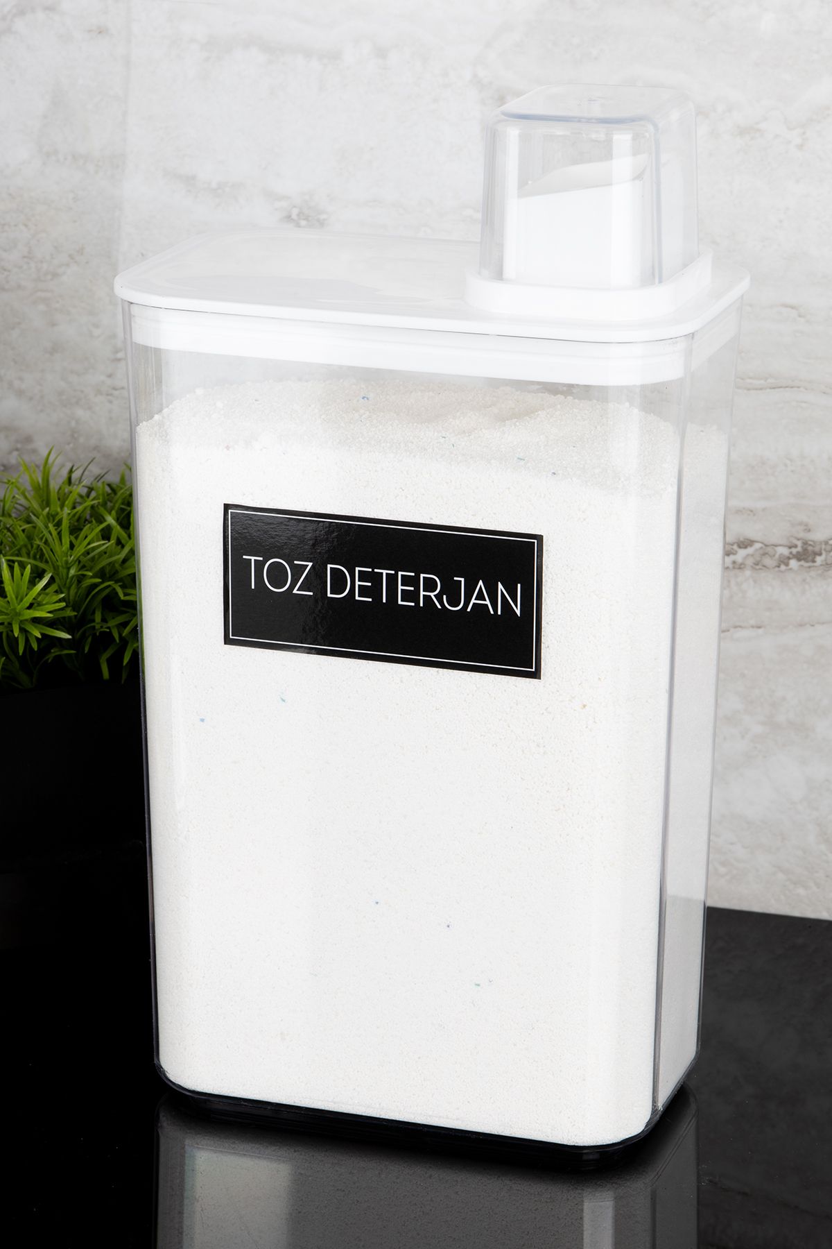 Dolkin Home-3000ml Mica Powder Detergent Box and Storage Container with Label 1