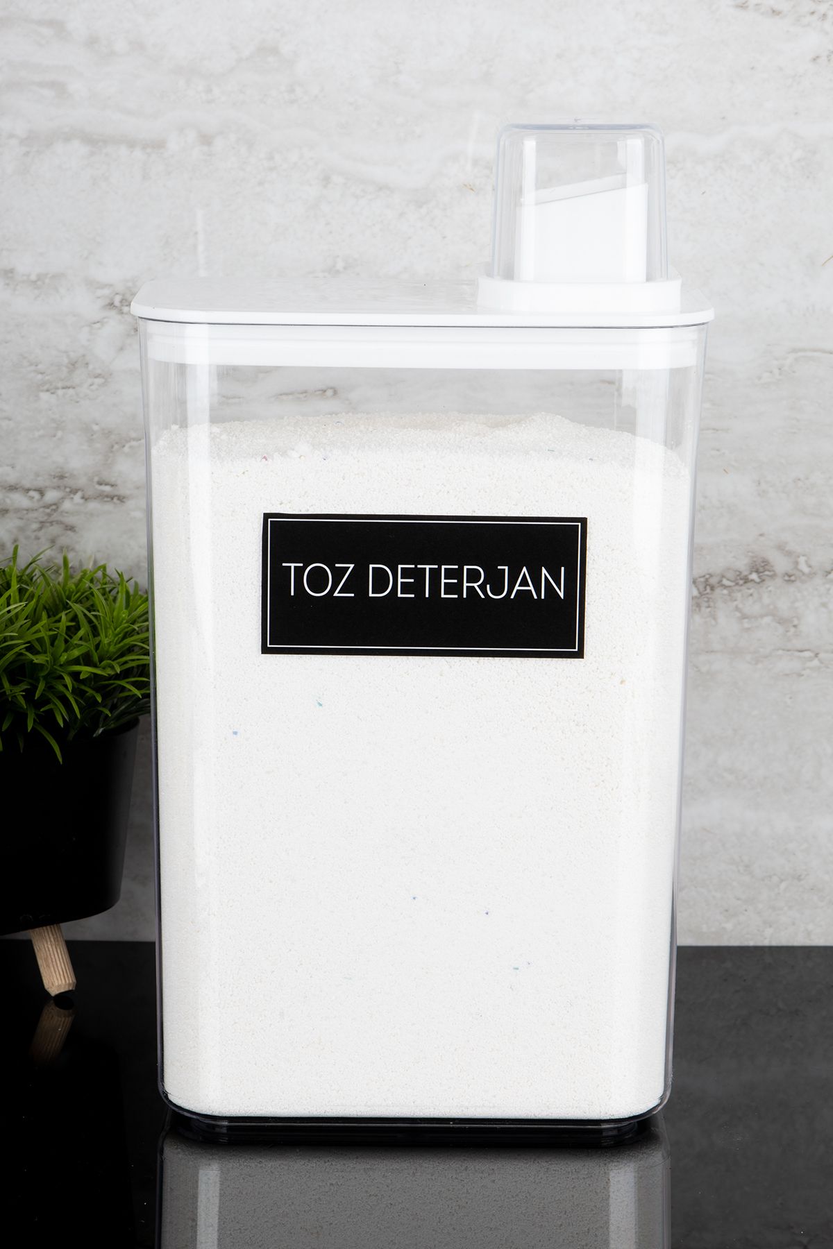 Dolkin Home-3000ml Mica Powder Detergent Box and Storage Container with Label 2