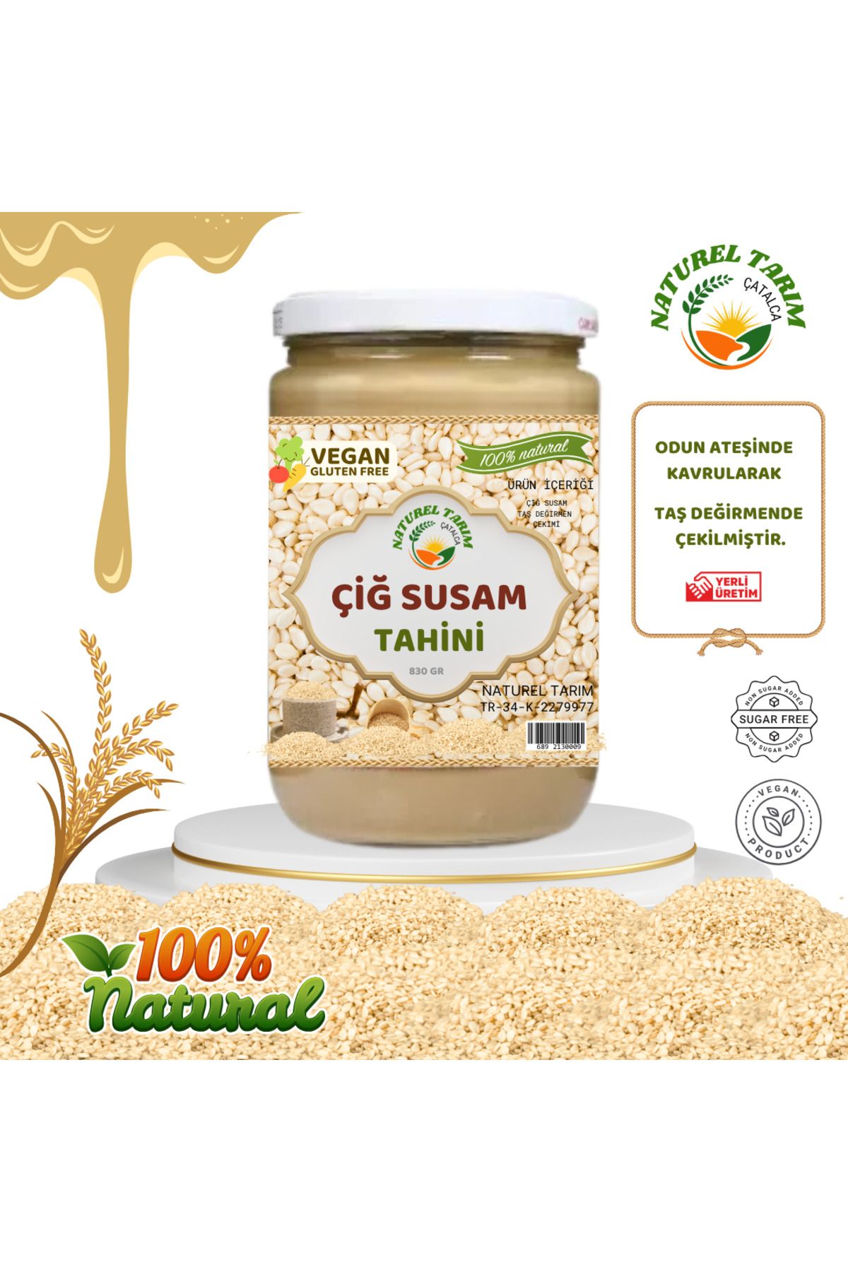 NATUREL ÇİĞ SUSAM TAHİNİ