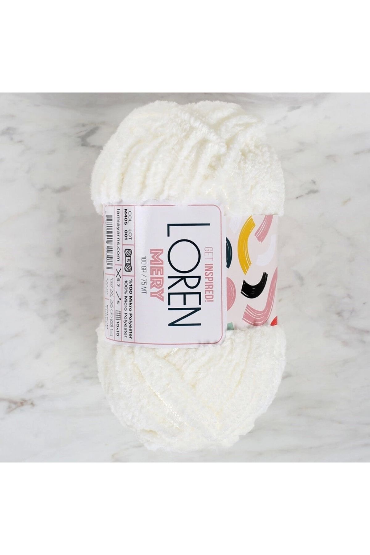 Loren Funie De Tricotat Manual Mery Cream - M405 - 34312 - One Size