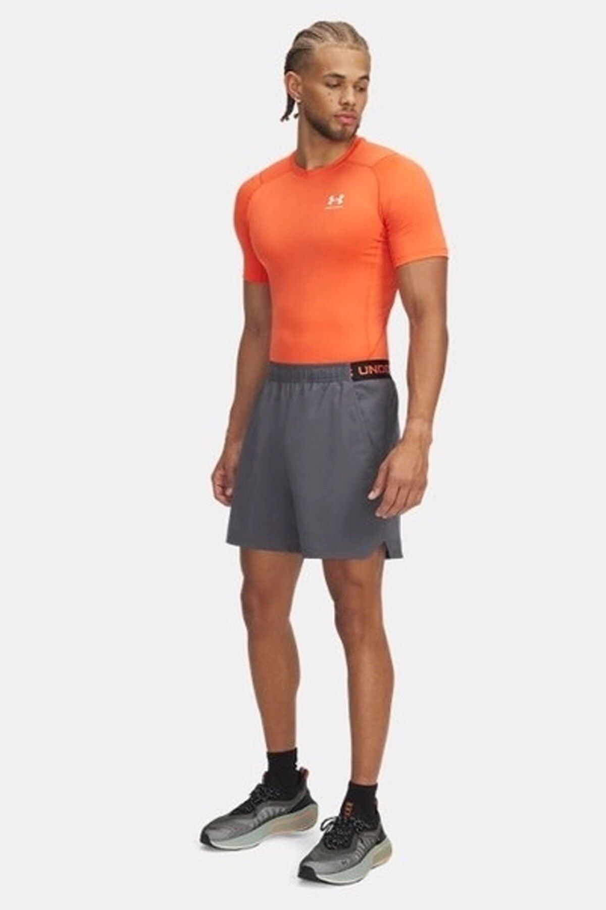 شورت ورزشی خاکستری مردانه UA ناپدید شده 6 این 028 Under Armour