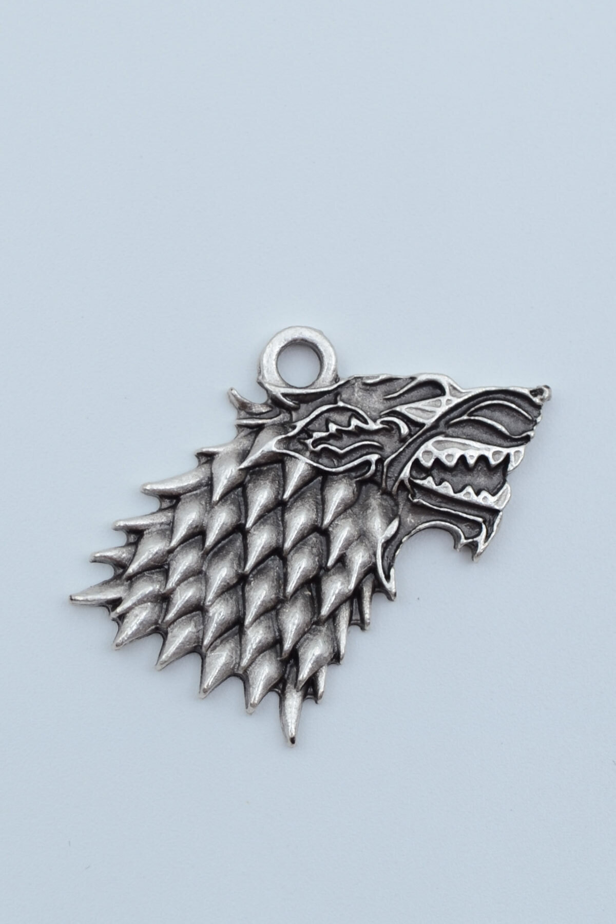 Bu Farklı Game Of Thrones Kurt Gümüş Kaplama Kolye Ucu