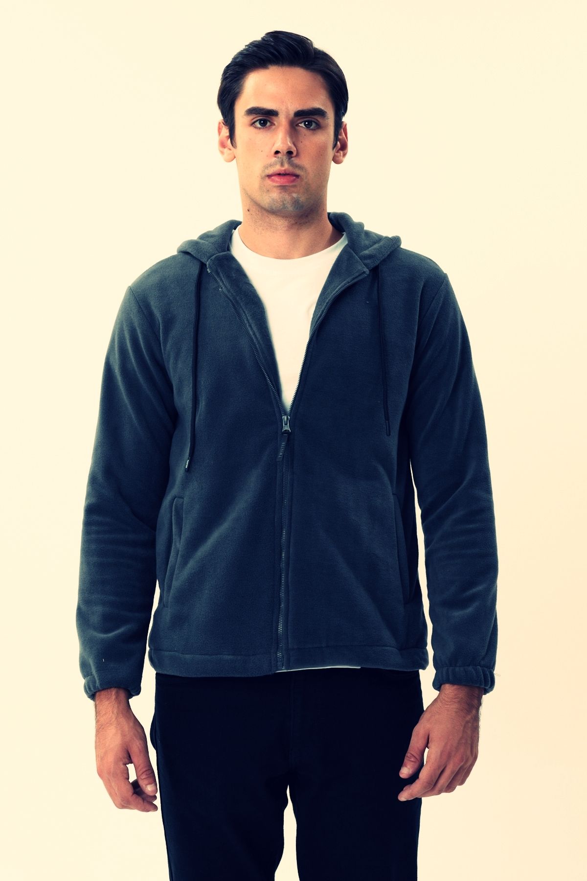 Twister Jeans-Esw 2780 Hooded Zippered Non-Pilling Fleece Sweat Jacket 3