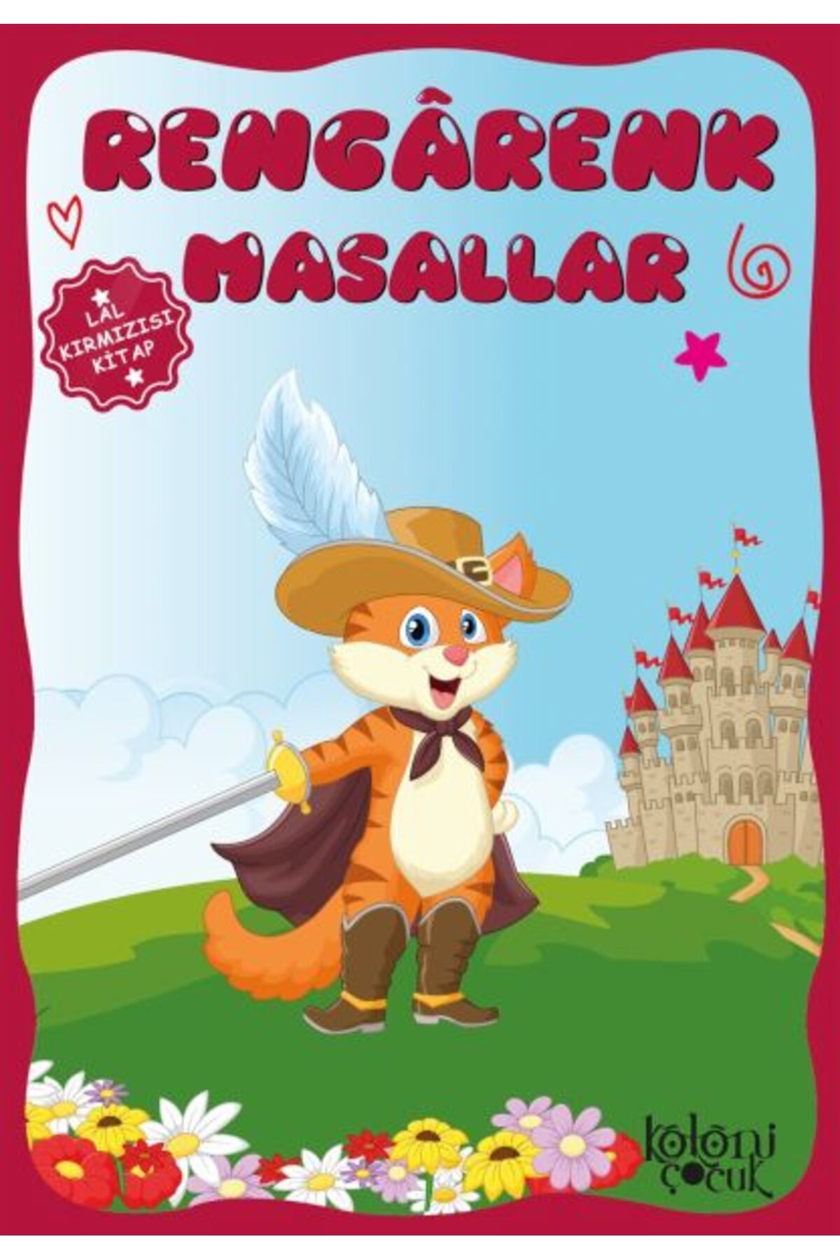 Destek Yayınları Çocuklar için Hayal ve Odak Geliştirici Rengarenk Masallar Lal Kırmızı Kitap