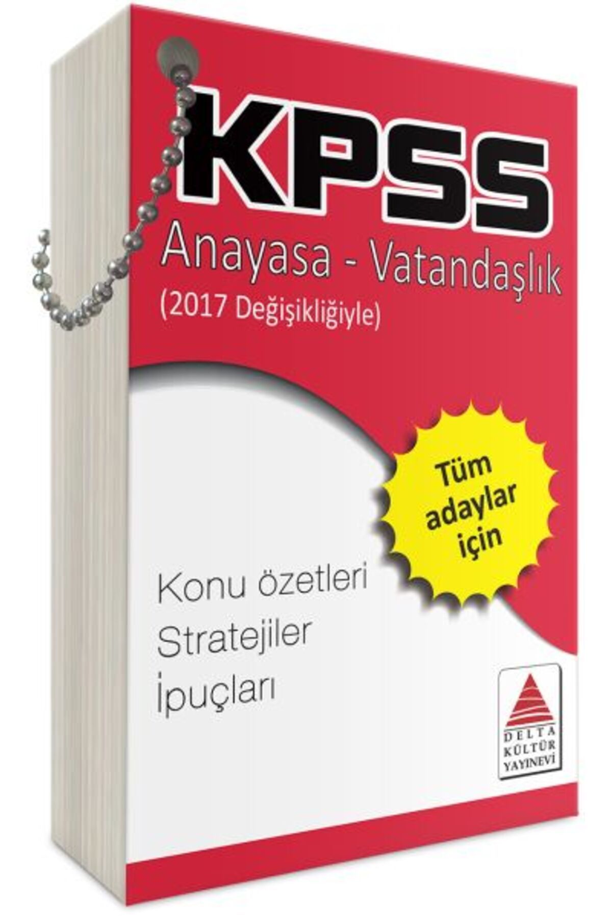 Destek Yayınları Delta Kültür KPSS Anayasa-Vatandaşlık Strateji Kartları