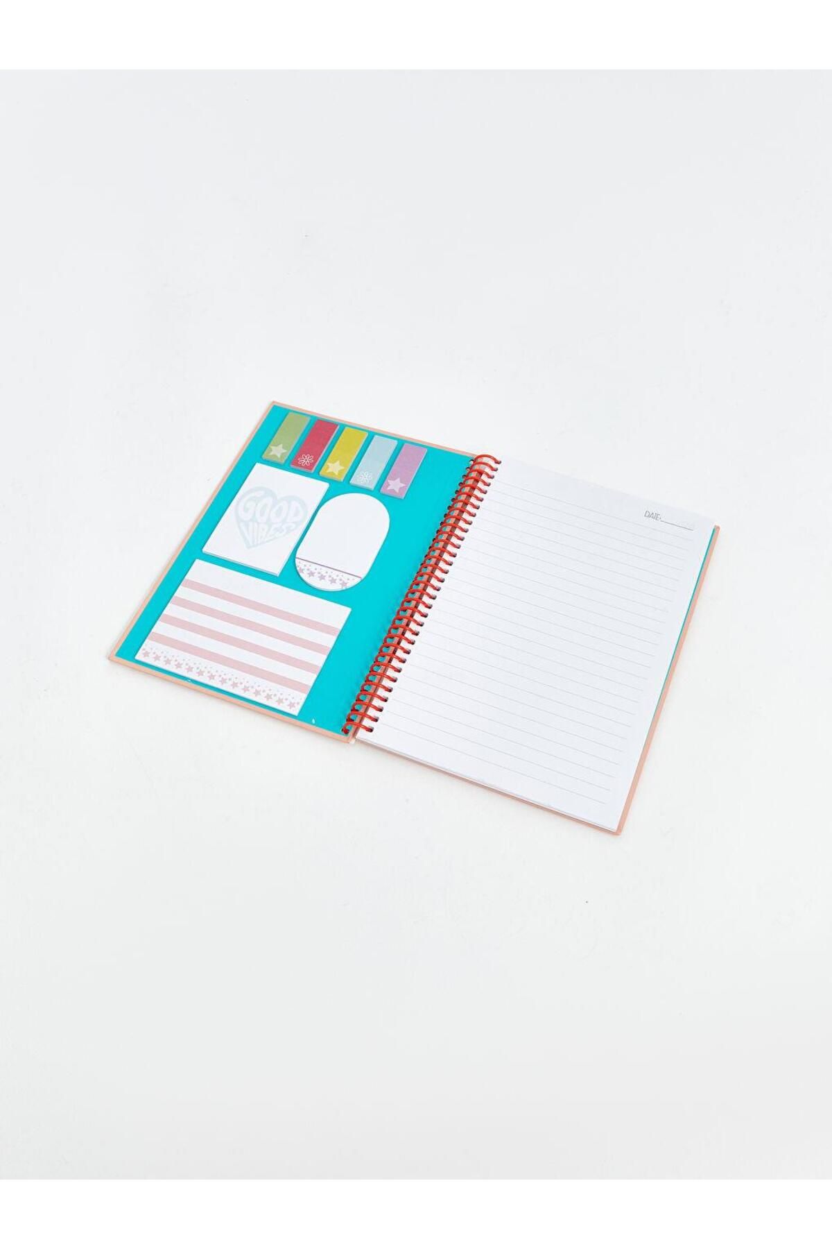 LC Waikiki-Lcw Accessories Printed Wirebound Ruled Notebook 5