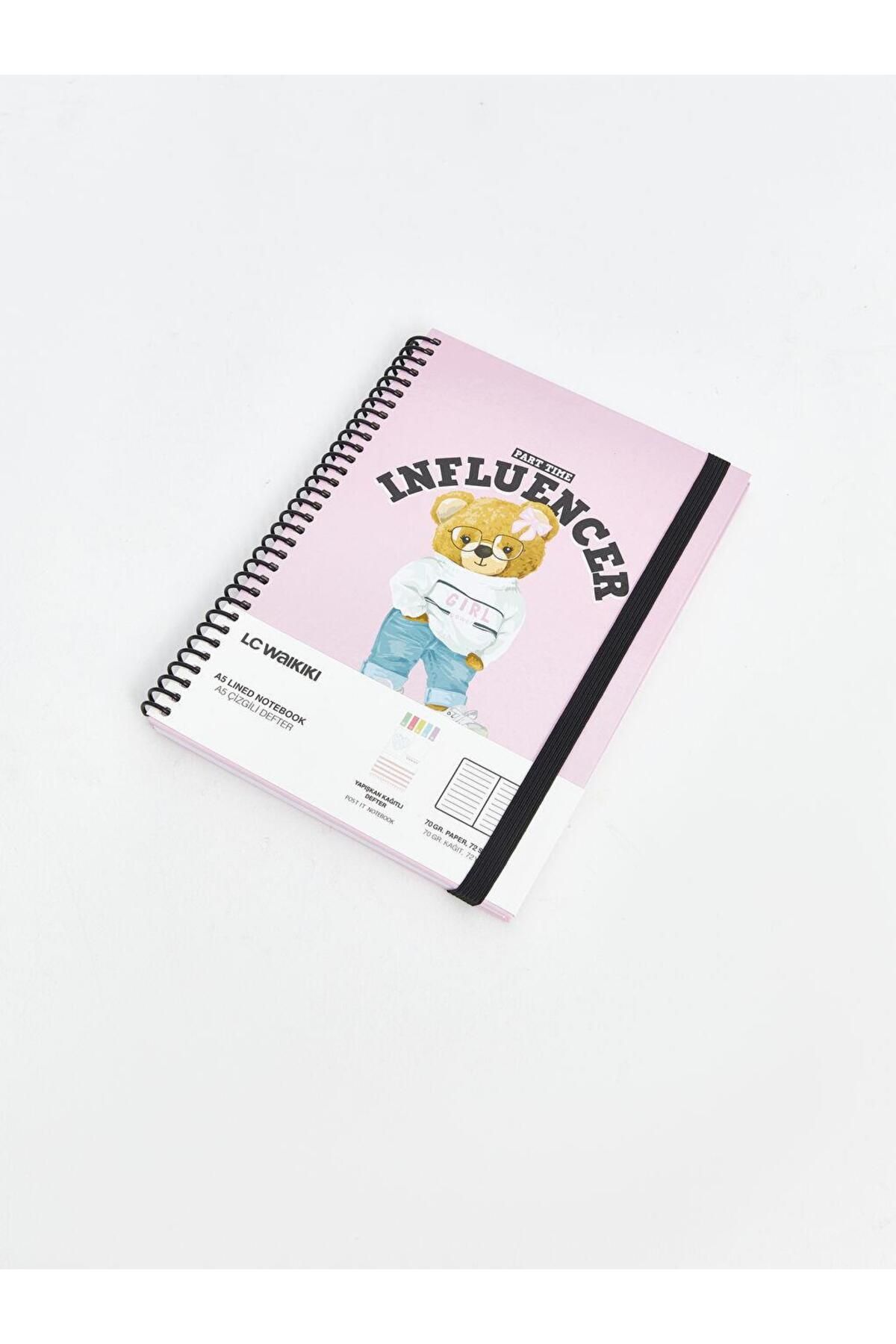 LC Waikiki-Lcw Accessories Printed Wirebound Ruled Notebook 6