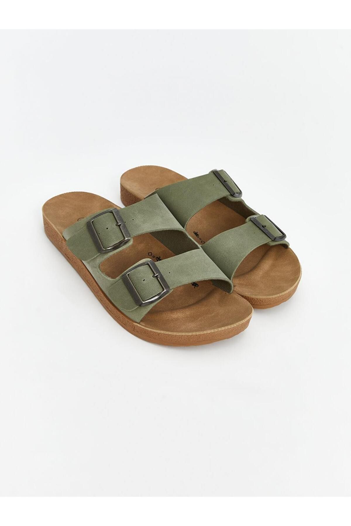 LC Waikiki-Lcw Steps Double Banded Men's Slippers 1