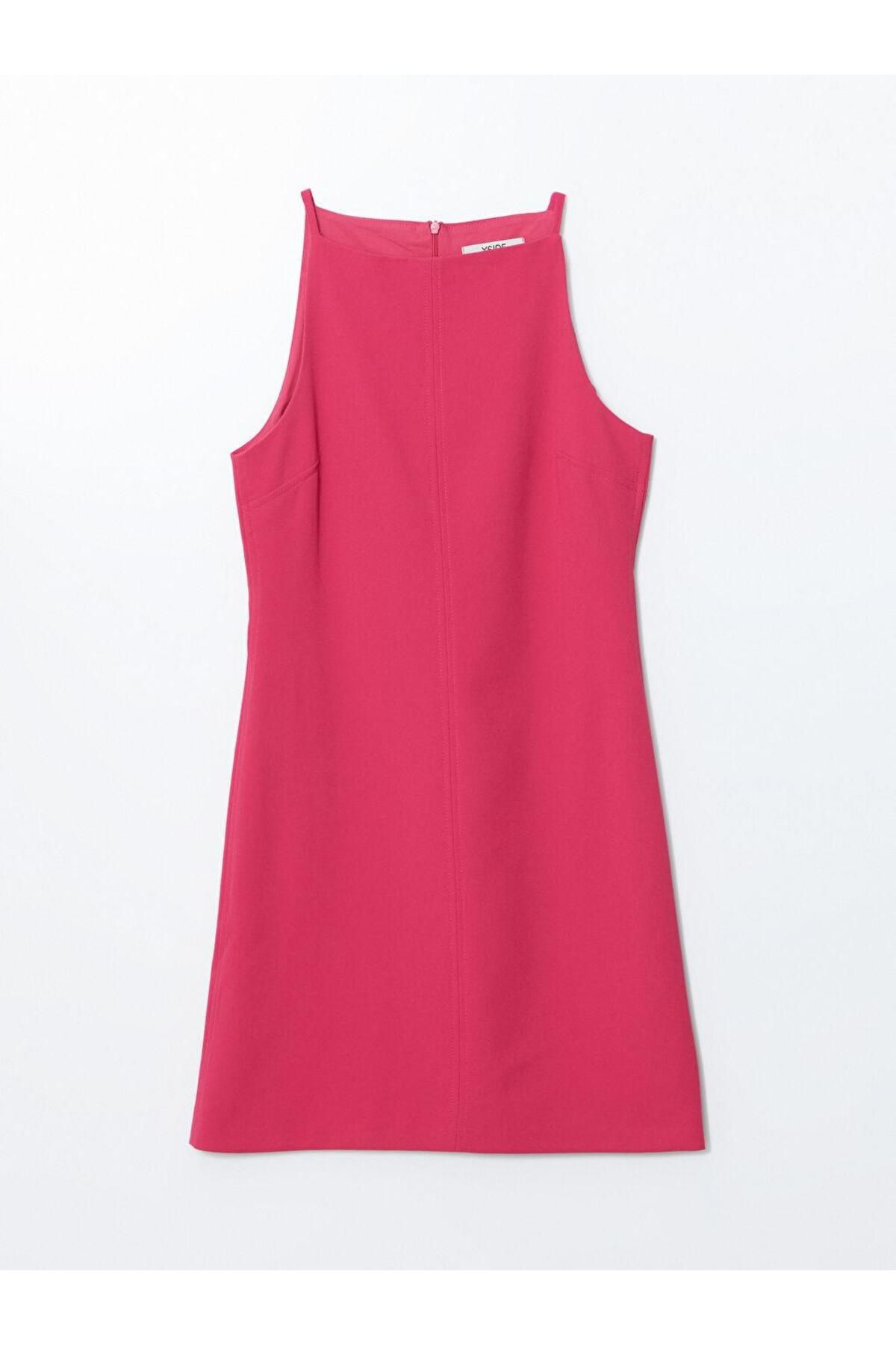 LC Waikiki-Γυναικείο Bodycon Φόρεμα XSIDE Halter Neck 5