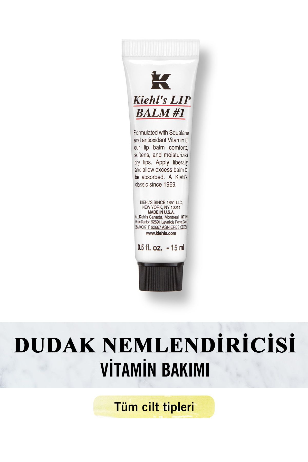 KiehIs Lip Balm #1 Dudak Nemlendiricisi 15 Ml Klasik