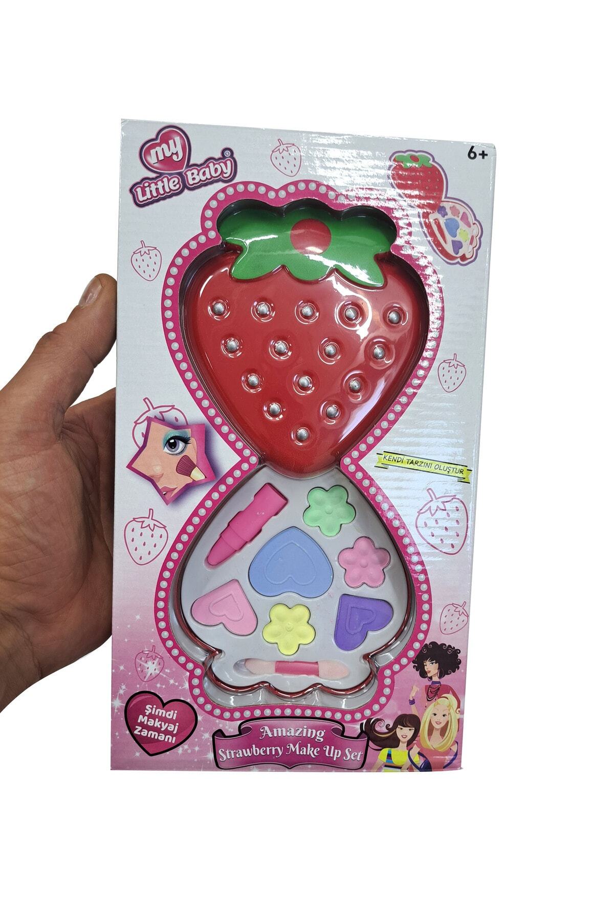 Fen Toys Kız çocuk oyuncakları çilek Makyaj Seti Güzellik seti yüz