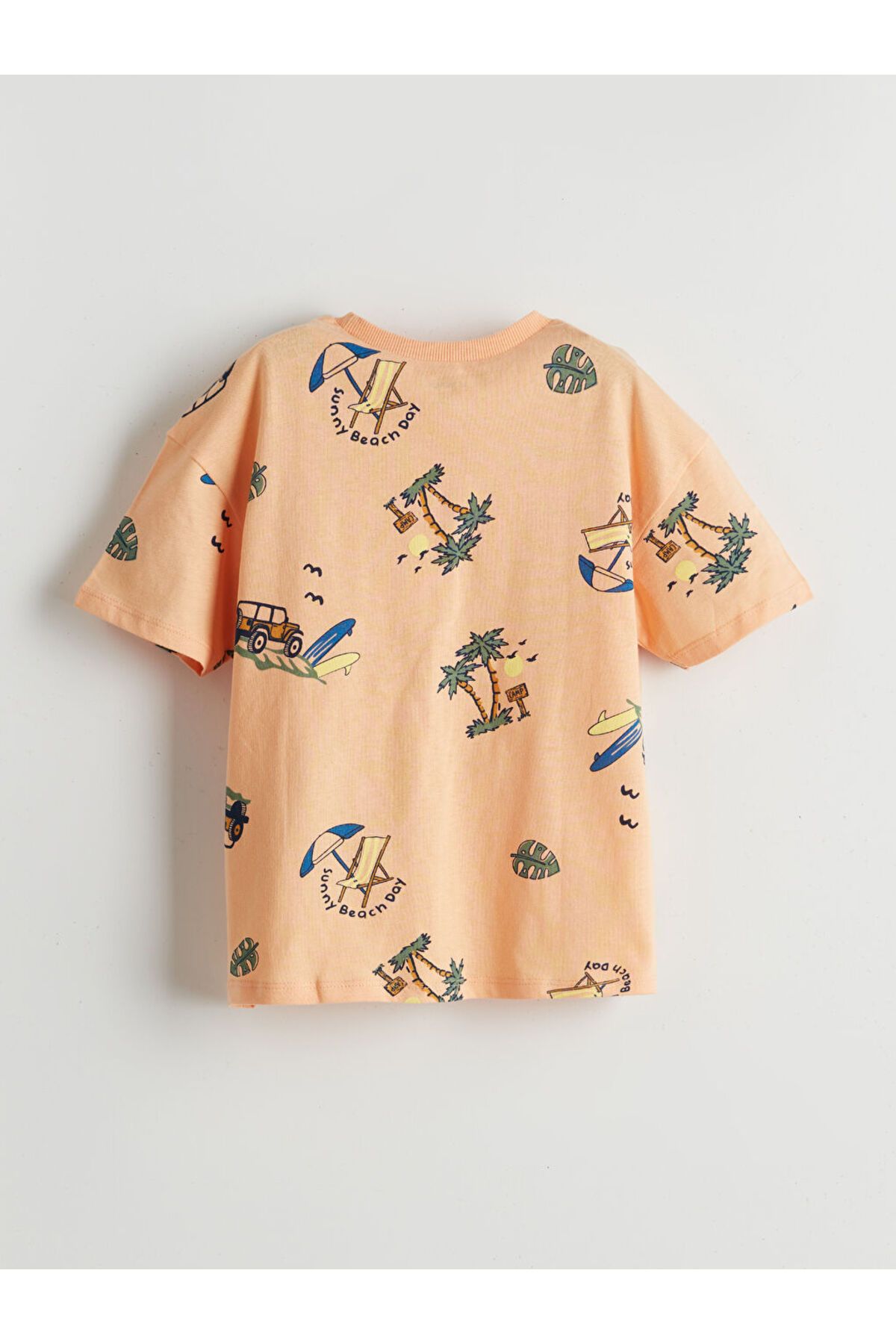 LC Waikiki-Printed T-Shirt and Shorts with Elastic Waist 2-Pack 3
