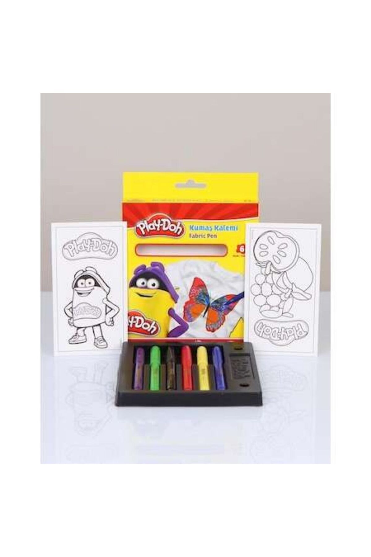 Playdoh Blocks PlayDoh Kumaş Kalemi ve Tekstil Kalemi 6 Renk