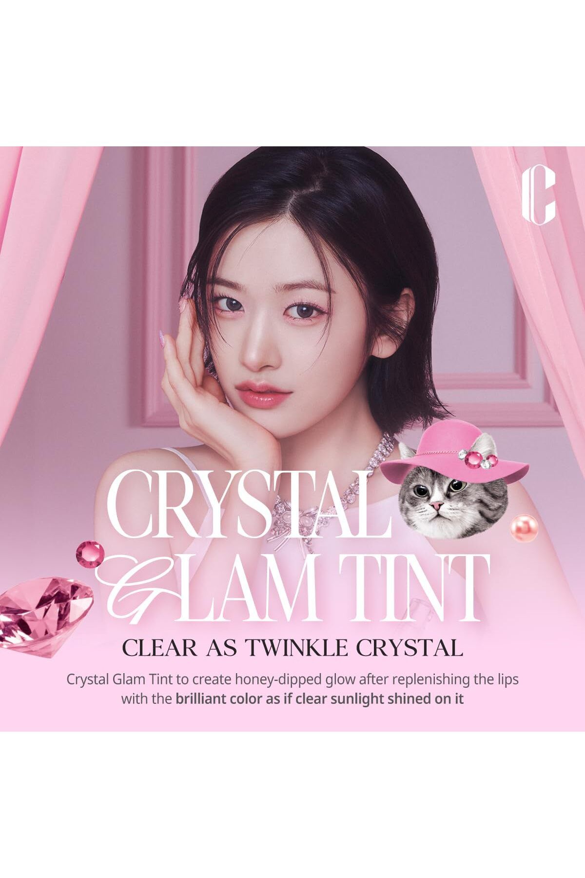 CLIO-Cleo Crystal Glam Lipstick - 15 Elegant Peach Opal 2