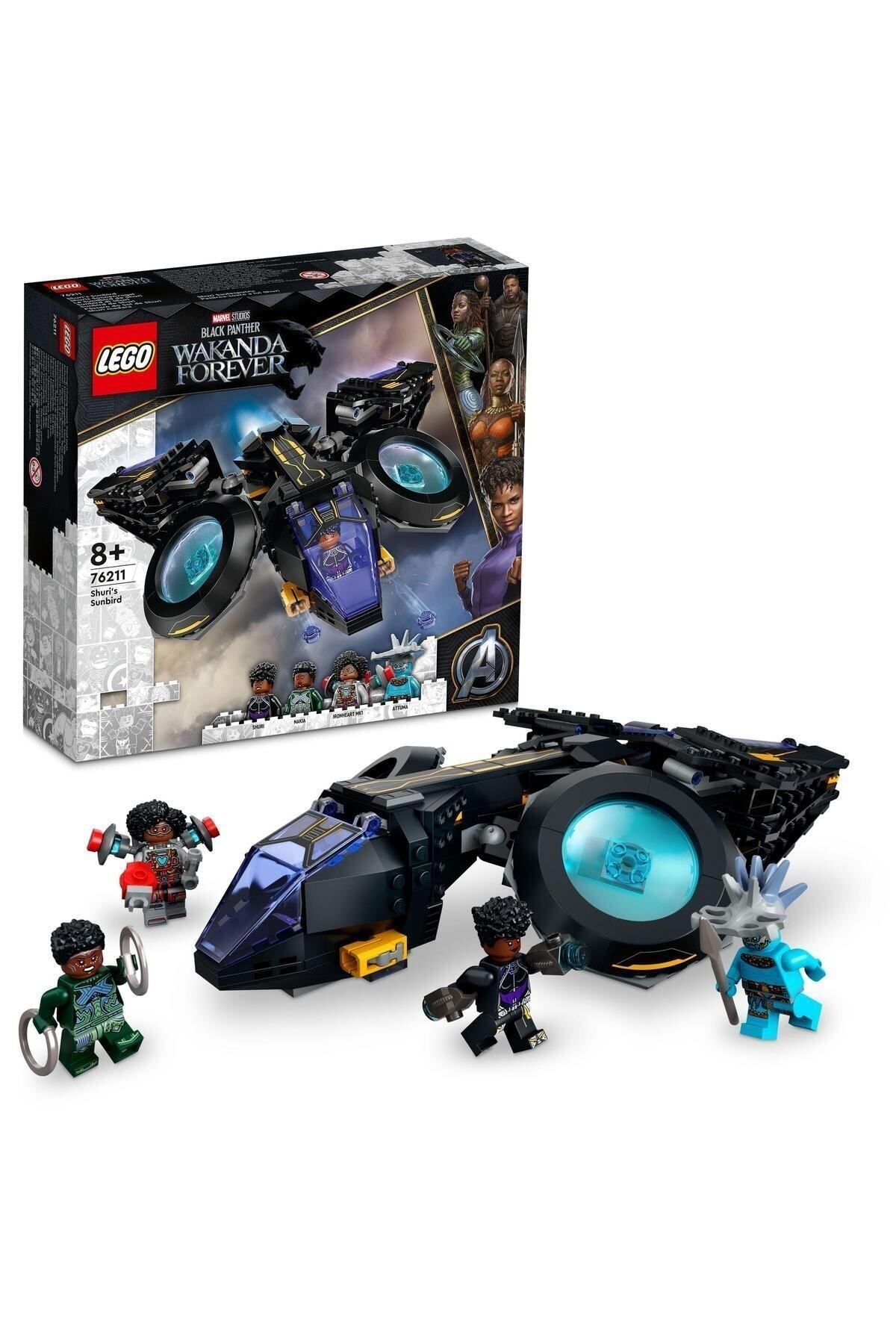 LEGO Marvel Shuri's Sun Bird - Kit De Construcție De Jucării Pentru 8 Ani (355 Piese) - One Size