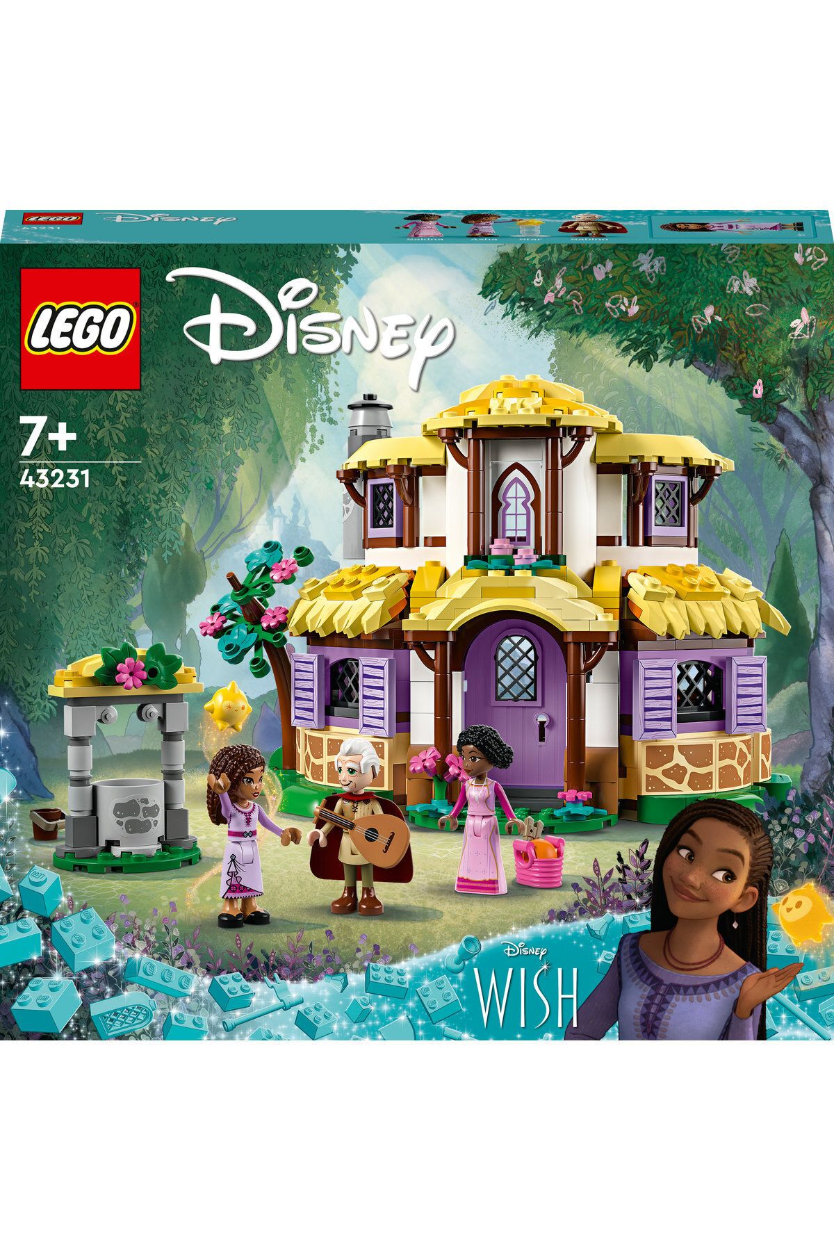 LEGO-® مجموعة ألعاب ديزني آشا هاوس 43231 - مجموعة ألعاب إبداعية للأطفال من سن 7 سنوات فما فوق (509 قطعة) 3