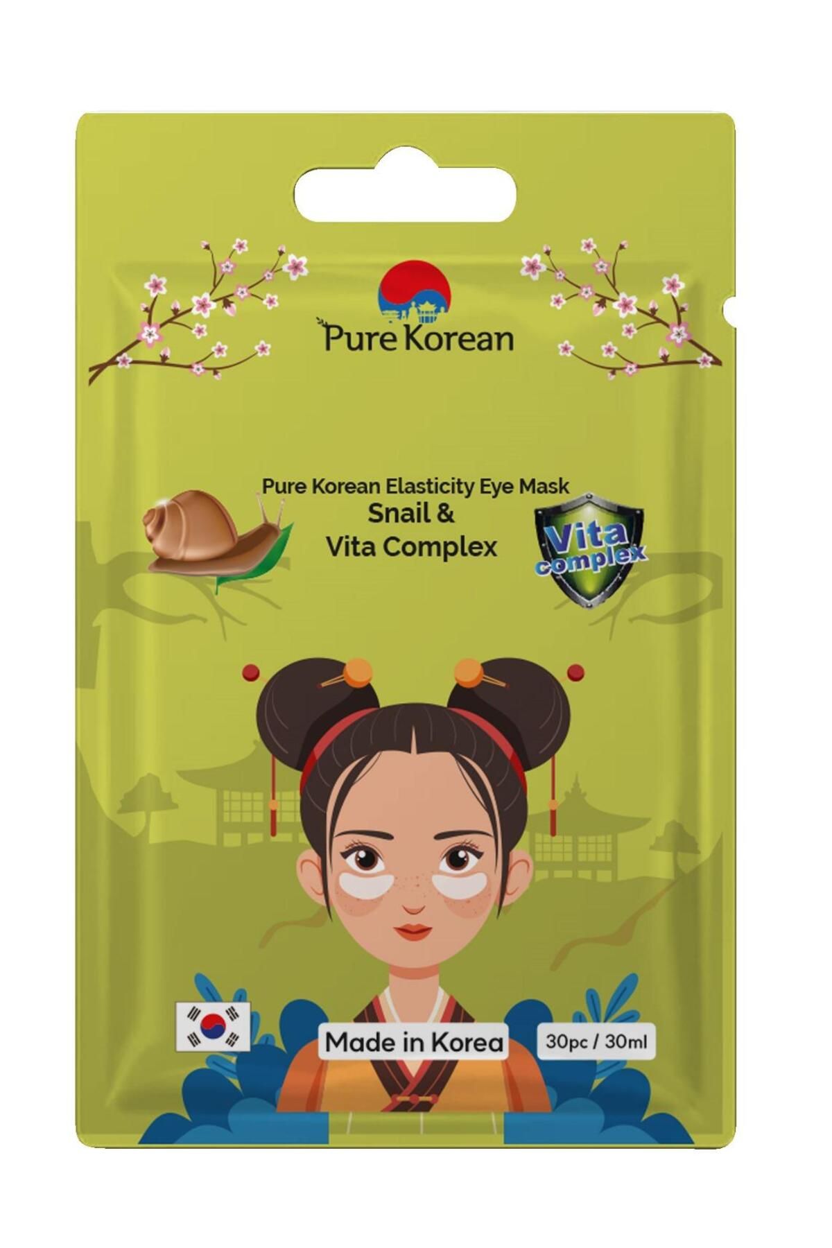 PURE KOREAN Elasticity Eye Mask (Snail & Vita Complex)