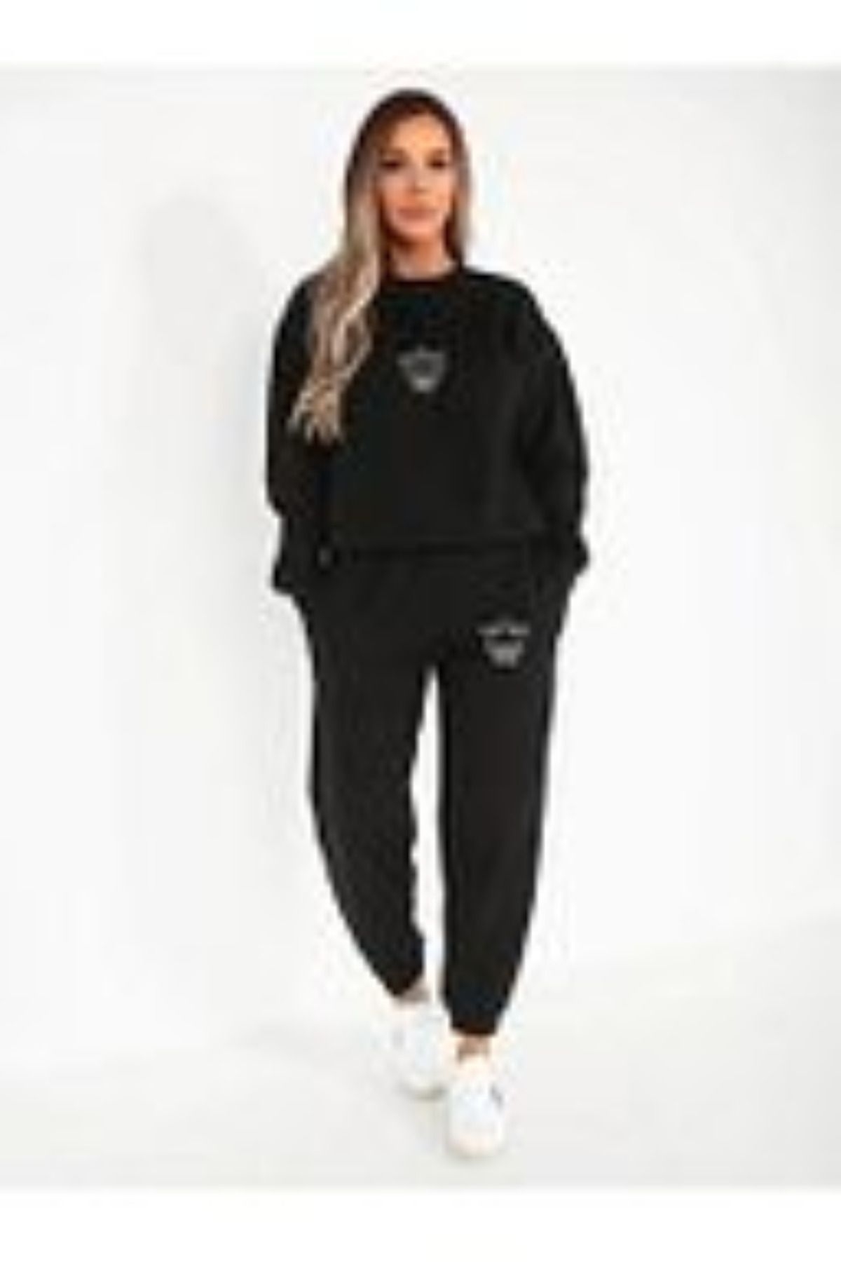 LUNAVISTA-Vip Printed Hooded Sweatpants Set with Top and Bottom 1