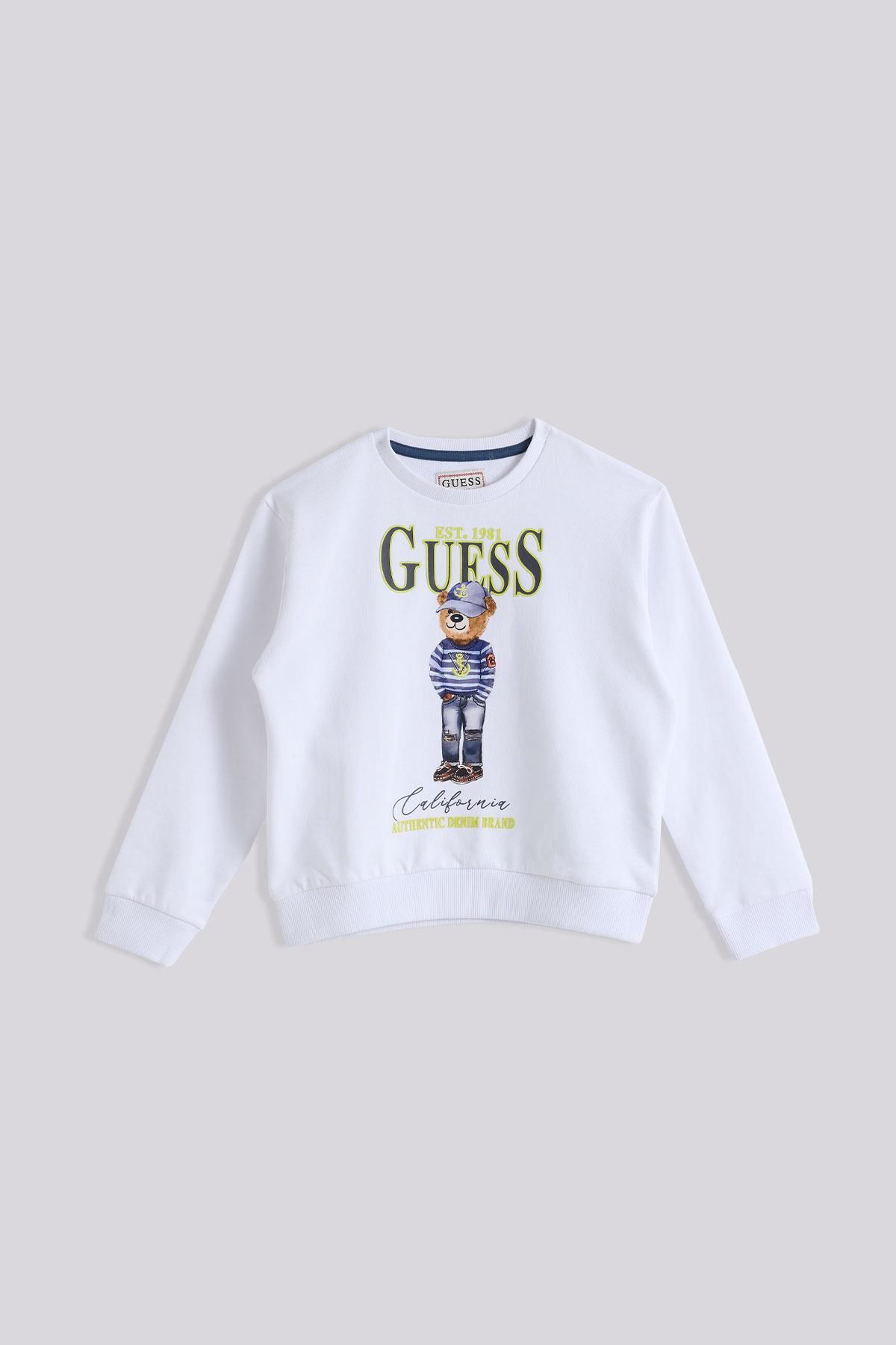 Guess-Бял суичър за момче 5