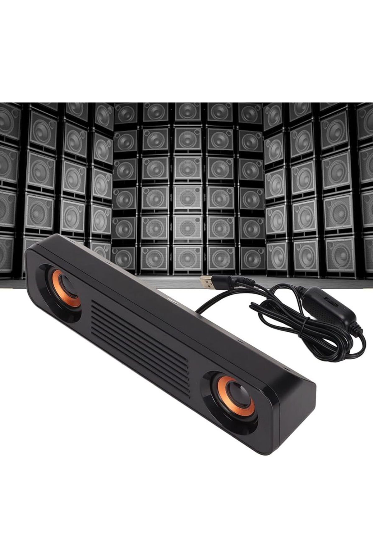 COOYA-Computer Speakers, USB Powered Wired with 360° Stereo, Portable Desktop Speaker for Tablets Desktop 3