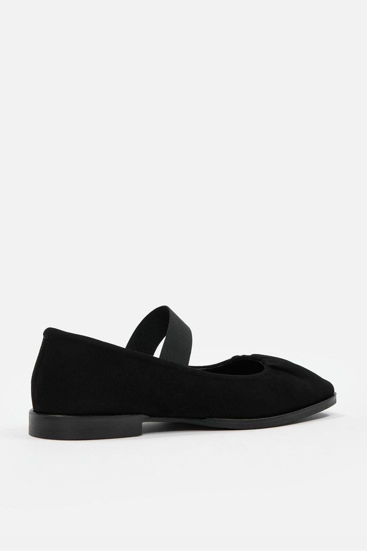 NILUFARR-Jimmy Black Suede Genuine Leather Women's Ballerinas 4