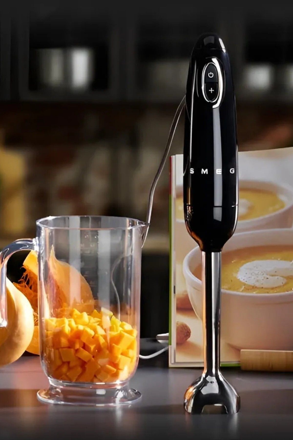 SMEG-50S Style Black Hand Blender Set Tritan ™   Renew Hbf03Bleu 3