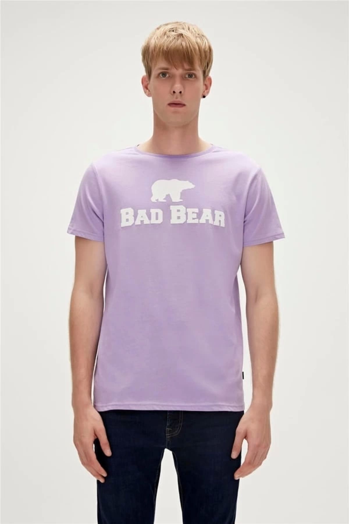 تی شرت مردانه سه راهی بنفش اسطوخودوس Bad Bear