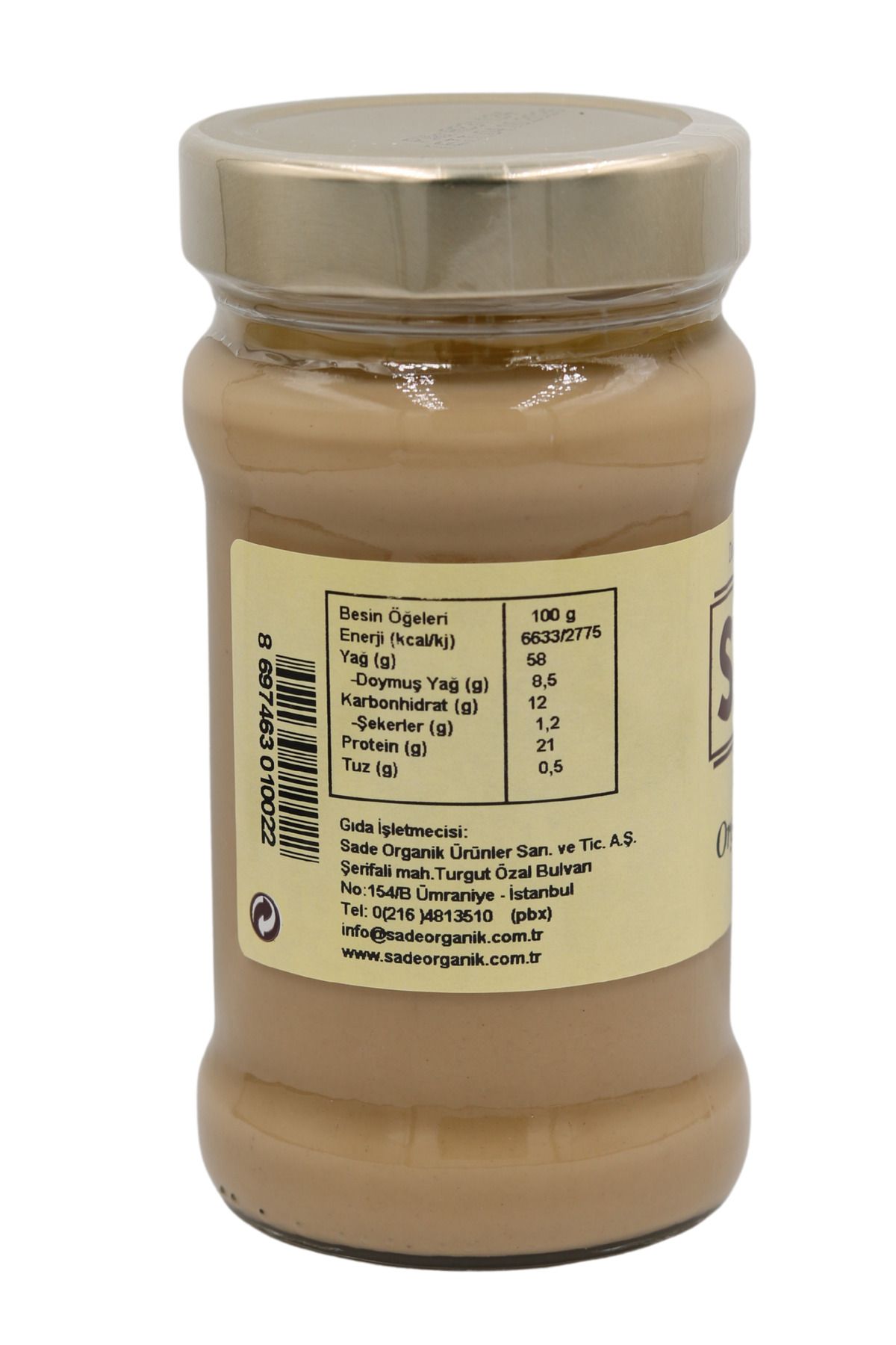 Sade Organik-Simple Organic Tahin 300 Gr 4 Pack 4