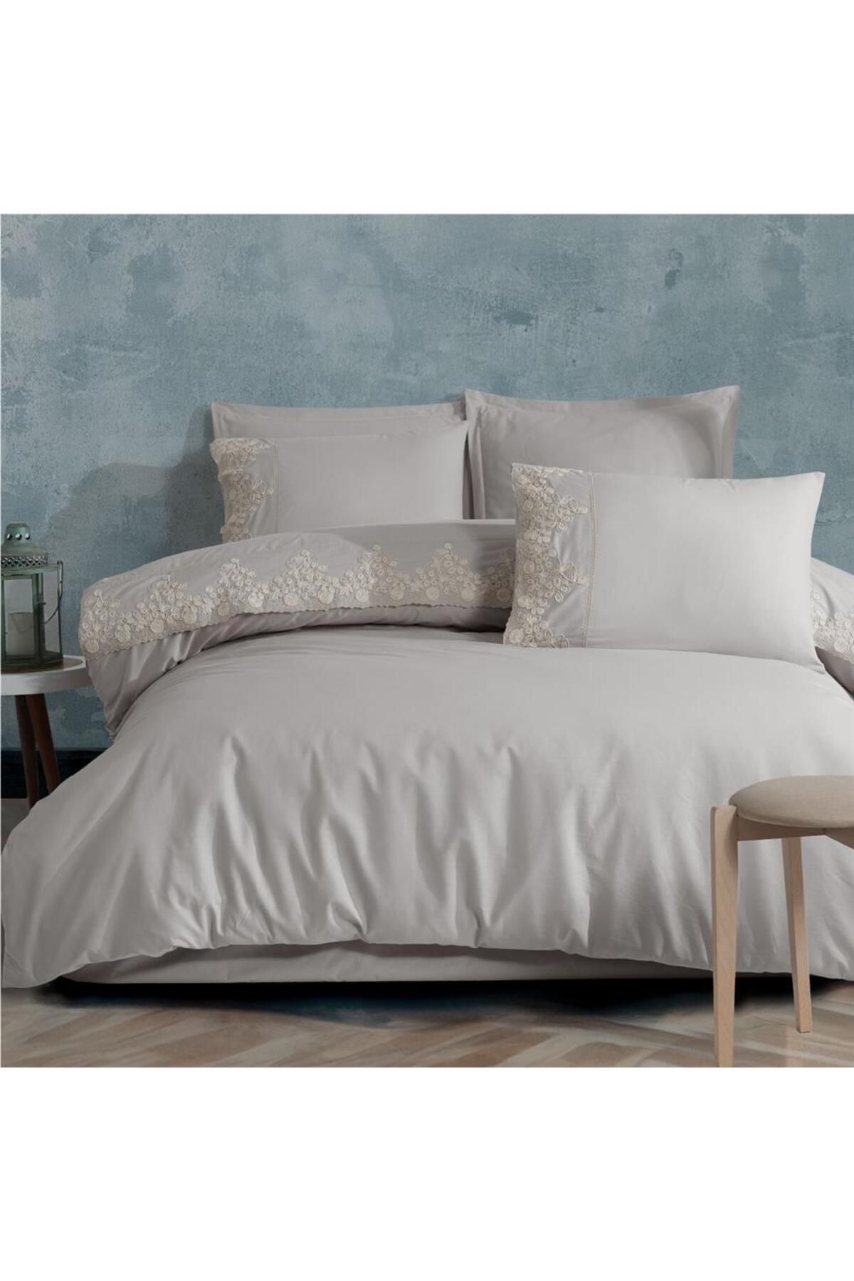 Clasy-Gray Double Duvet Cover Set Osela V6 1
