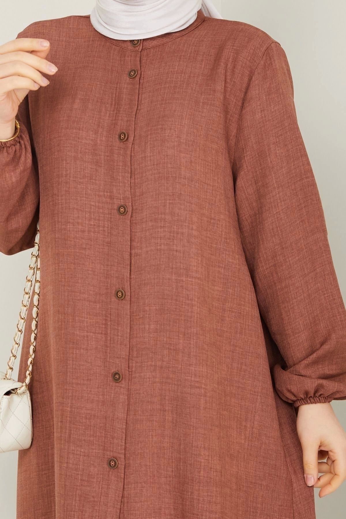 kaes giyim-Long Double Hijab Tunic Set 8