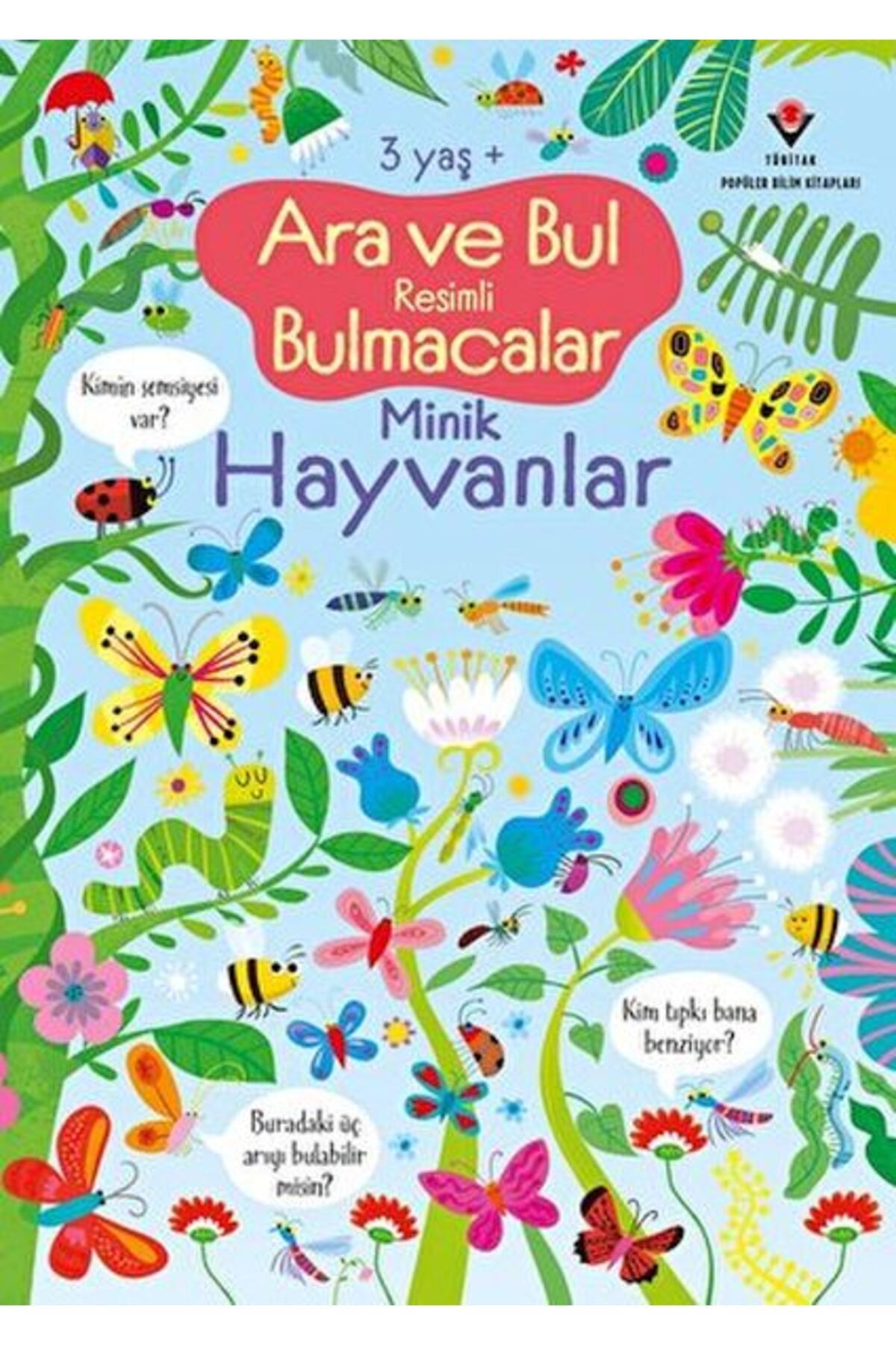 Destek Yayınları Ara ve Bul Resimli Bulmacalar Minik Hayvanlar