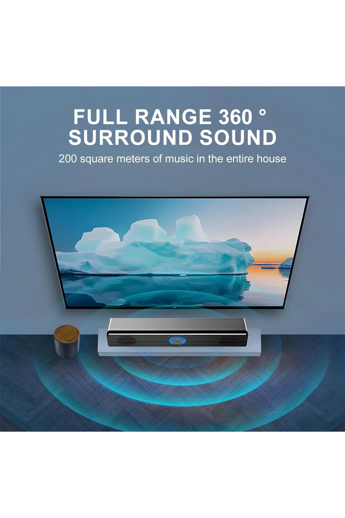 COOYA-Computer Speaker with Bluetooth and Audio System,USB Powered Sound Bar Speakers With volume knob 3