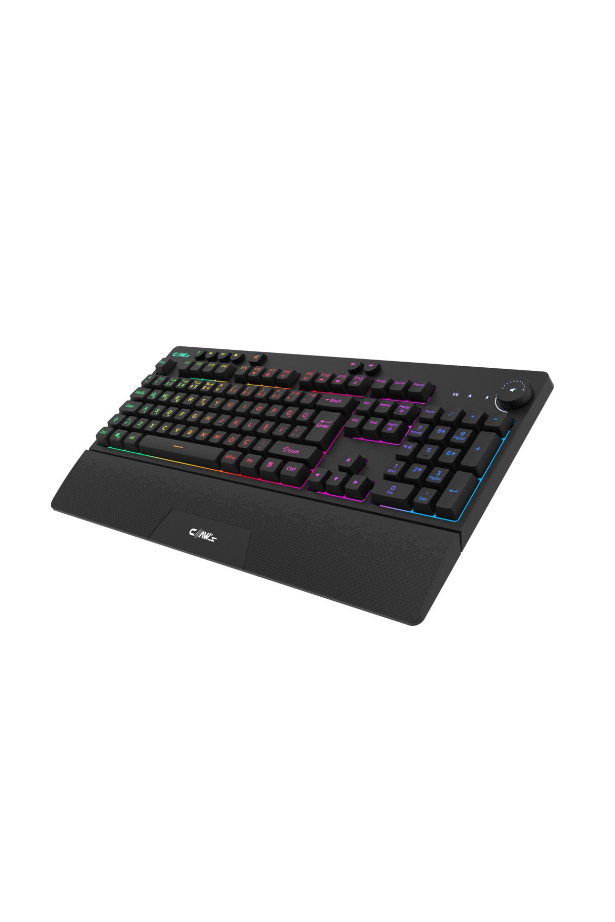 Havoc Kablosuz - Chromatic RGB - Bilek Desteği - Multimedya & Ses Kontrol Tuşu Membran Klavye - 4