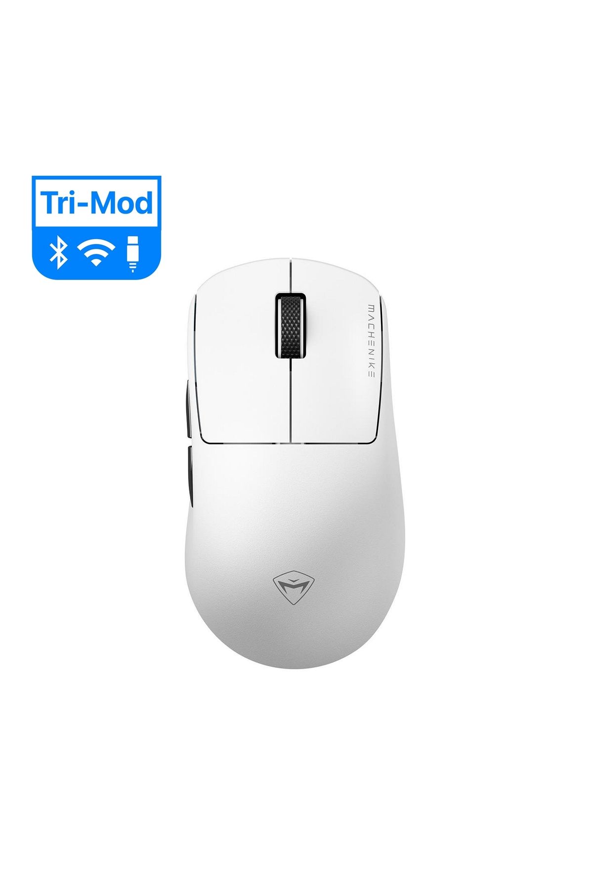 Machenike L7 Mix Tri-Mode 3395 Beyaz 26000DPI Ultralight 55Gr RGB Gaming Mouse