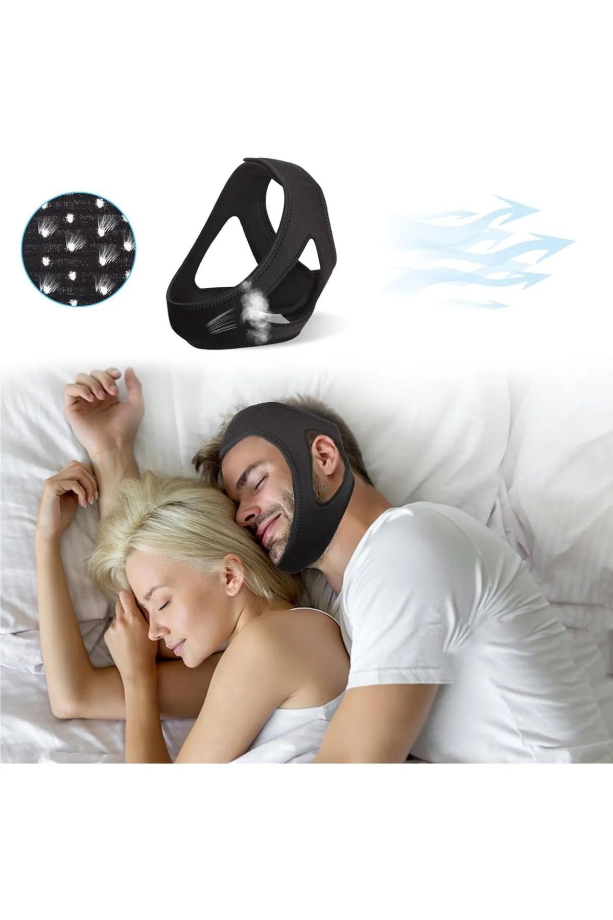 bgvibe Surat Toparlayıcı Korse Horlama Engelleyici Çene Bandı Kemeri