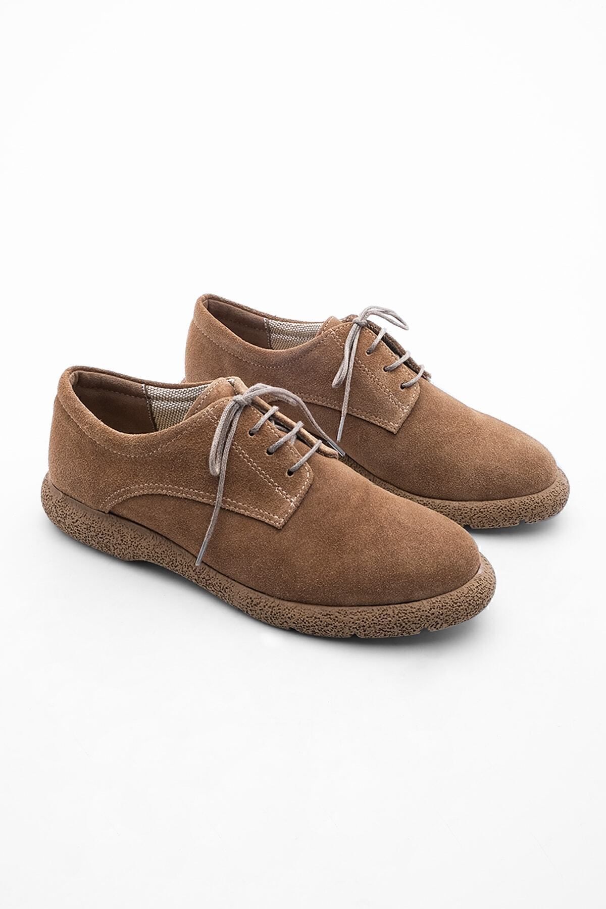 Marjin-Damen-Oxford-Schuhe aus echtem Leder, Schnür-Freizeitschuhe, Allen-Wildleder 6