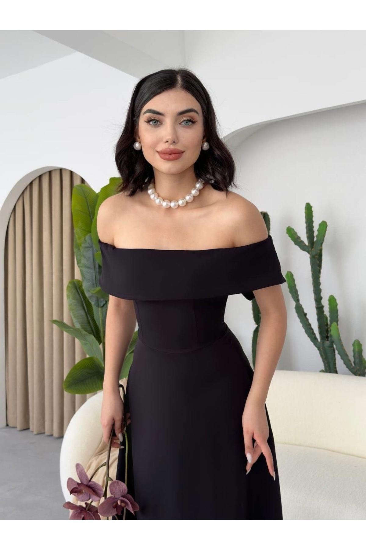 HİGUERA Mariana Midi Elbise