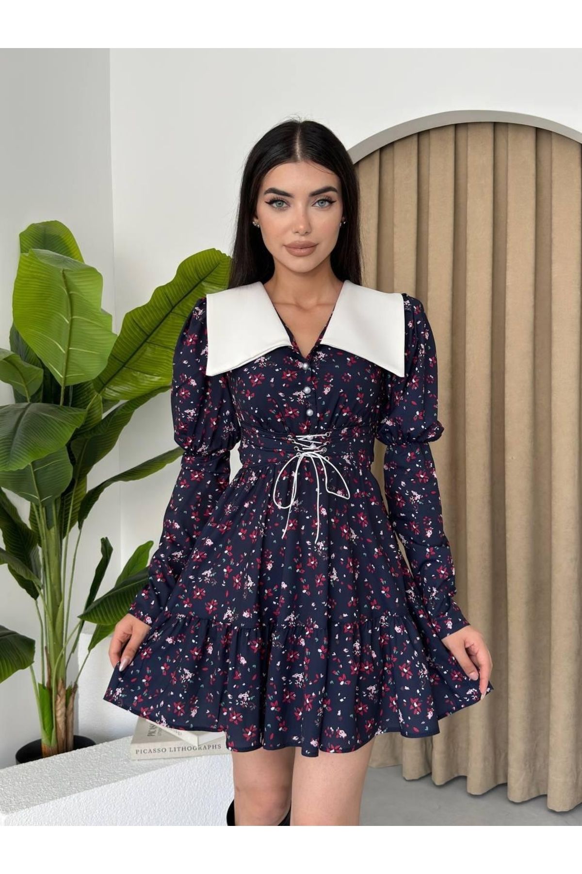 Kokosh moda Dreamy İp Detaylı Mini Elbise