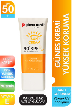Pierre Cardin Yüksek Uv Korumalı Koyu Leke Önleyici Spf 50 Güneş Kremi Yüz Ve...