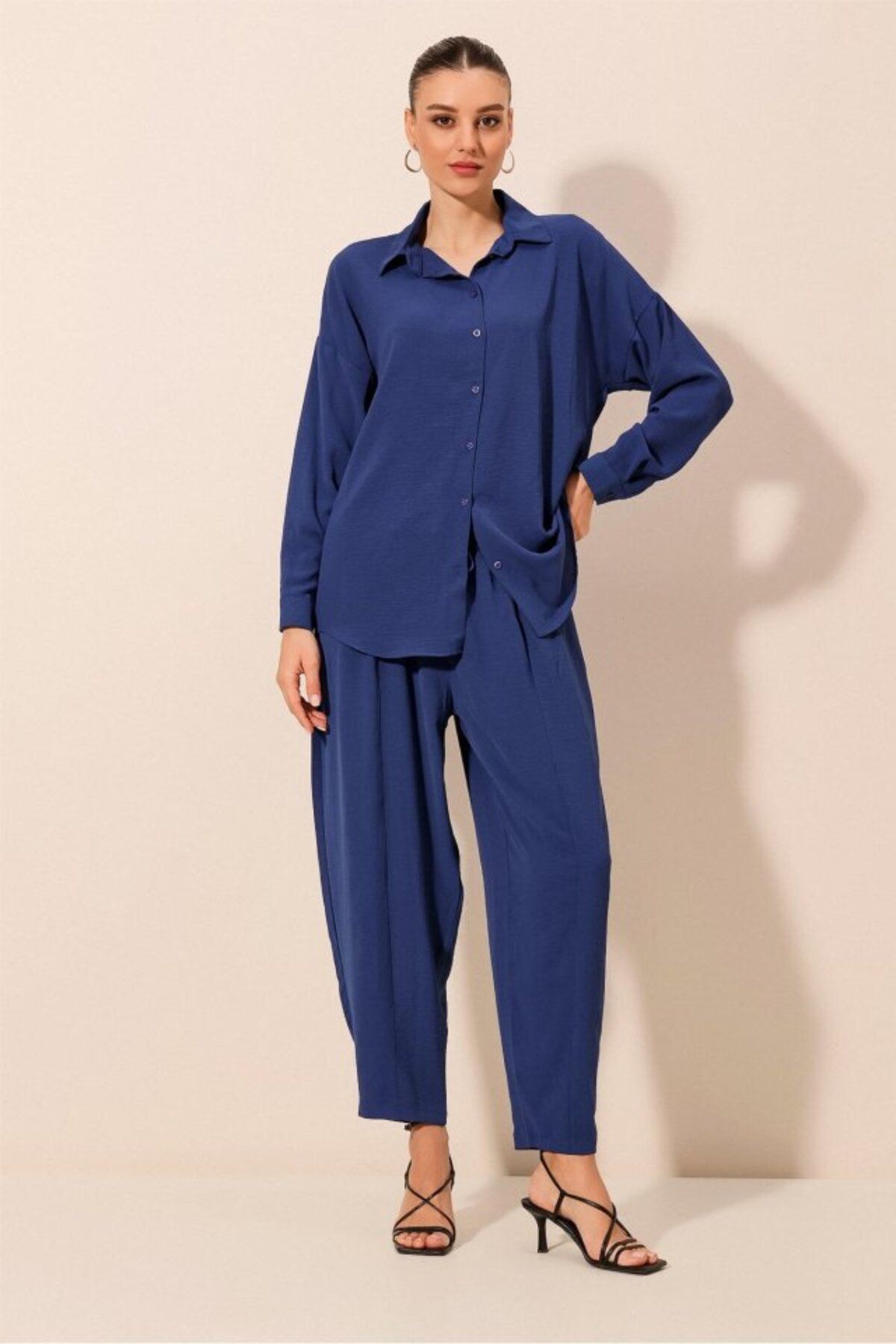 novafems 6593 Oversize İkili Takım - Saks