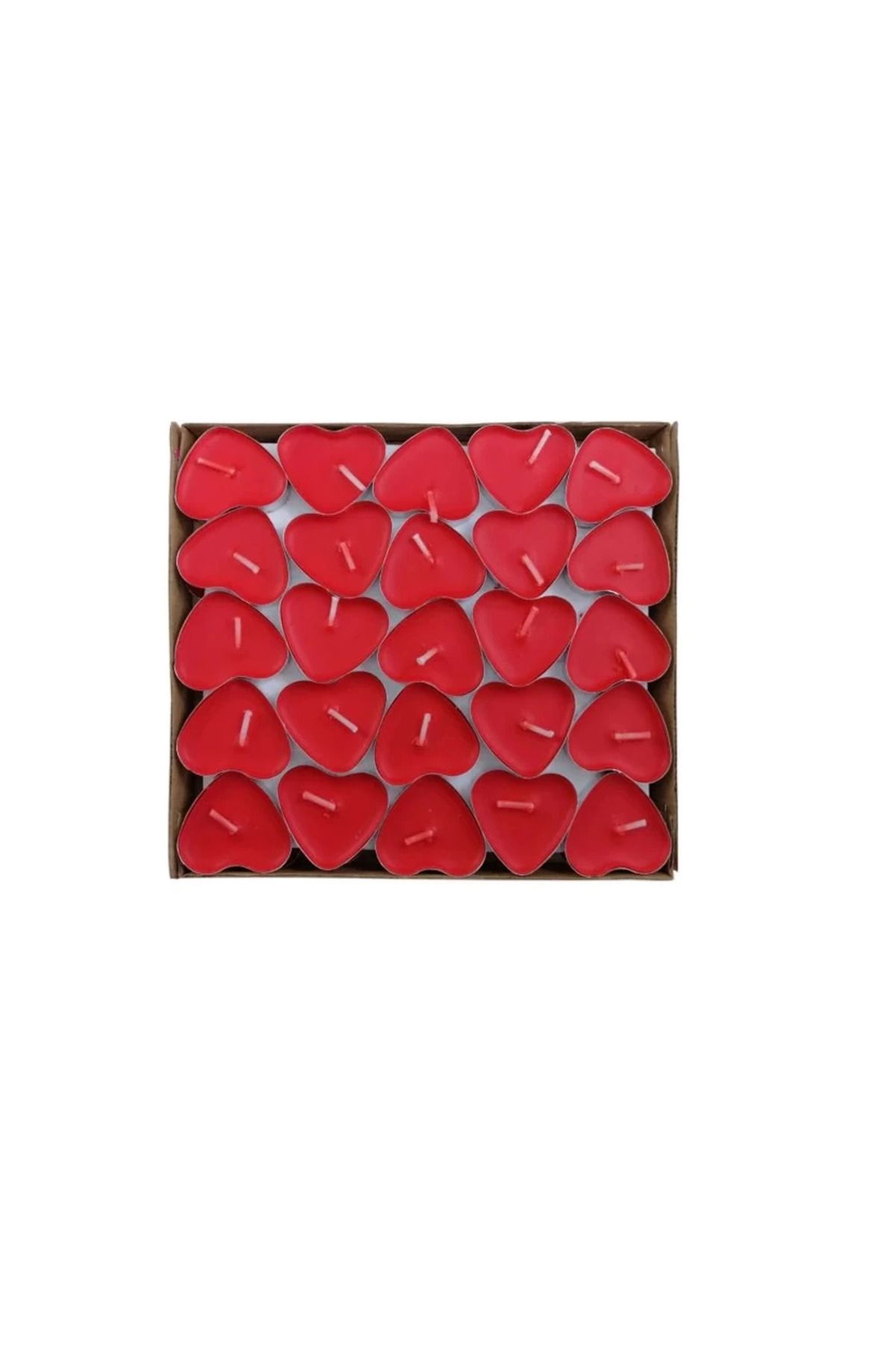 ÇERÇİCİ Kalpli 50'li Tealight Mum