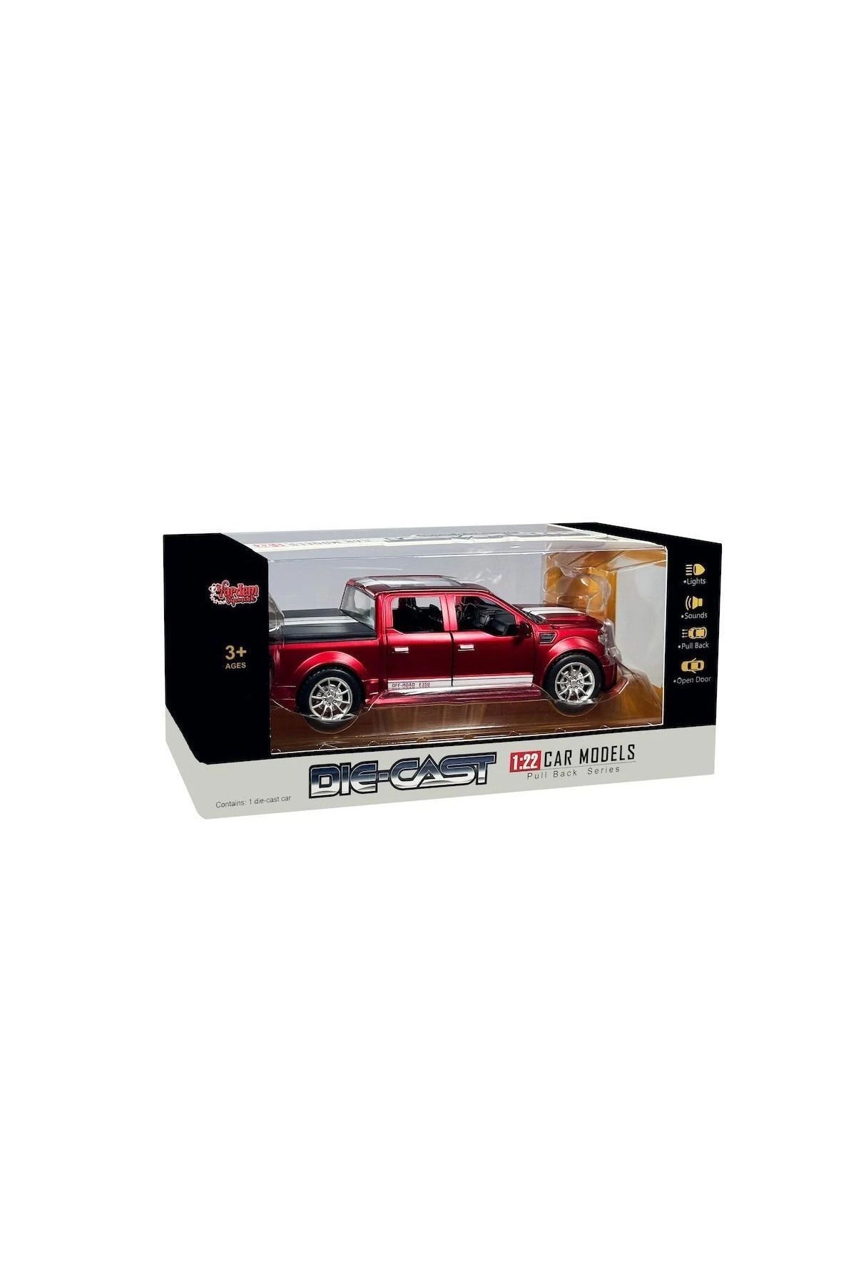 shop Hcl-903 Çek Bırak 1:22 Sesli Ve Işıklı Arazi Metal Pikap -vardem Oyuncak