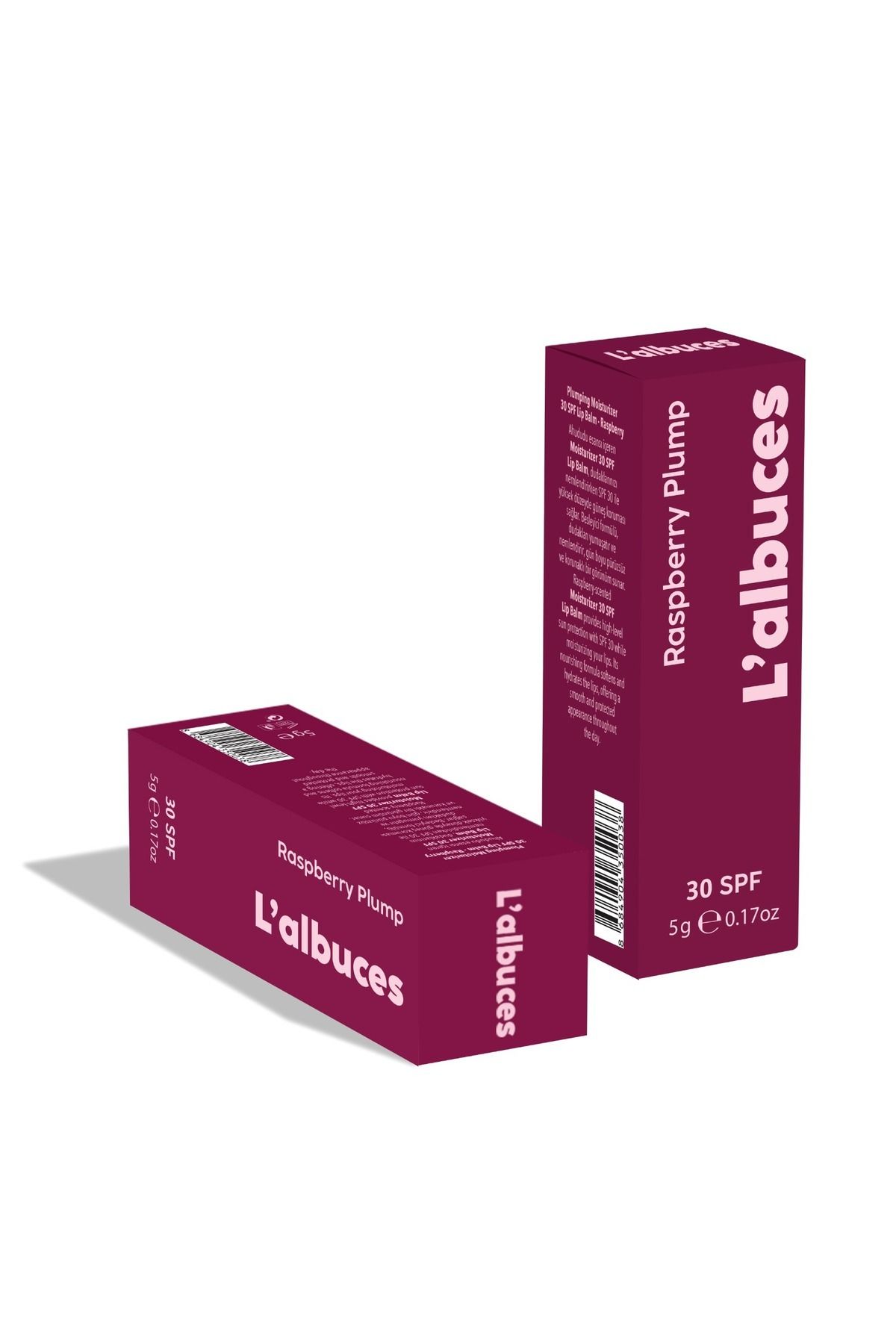 L'albuces Raspberry 30 SPF Plump Lip Balm-Dolgunlaştırıcı Dudak Nemlendiricisi