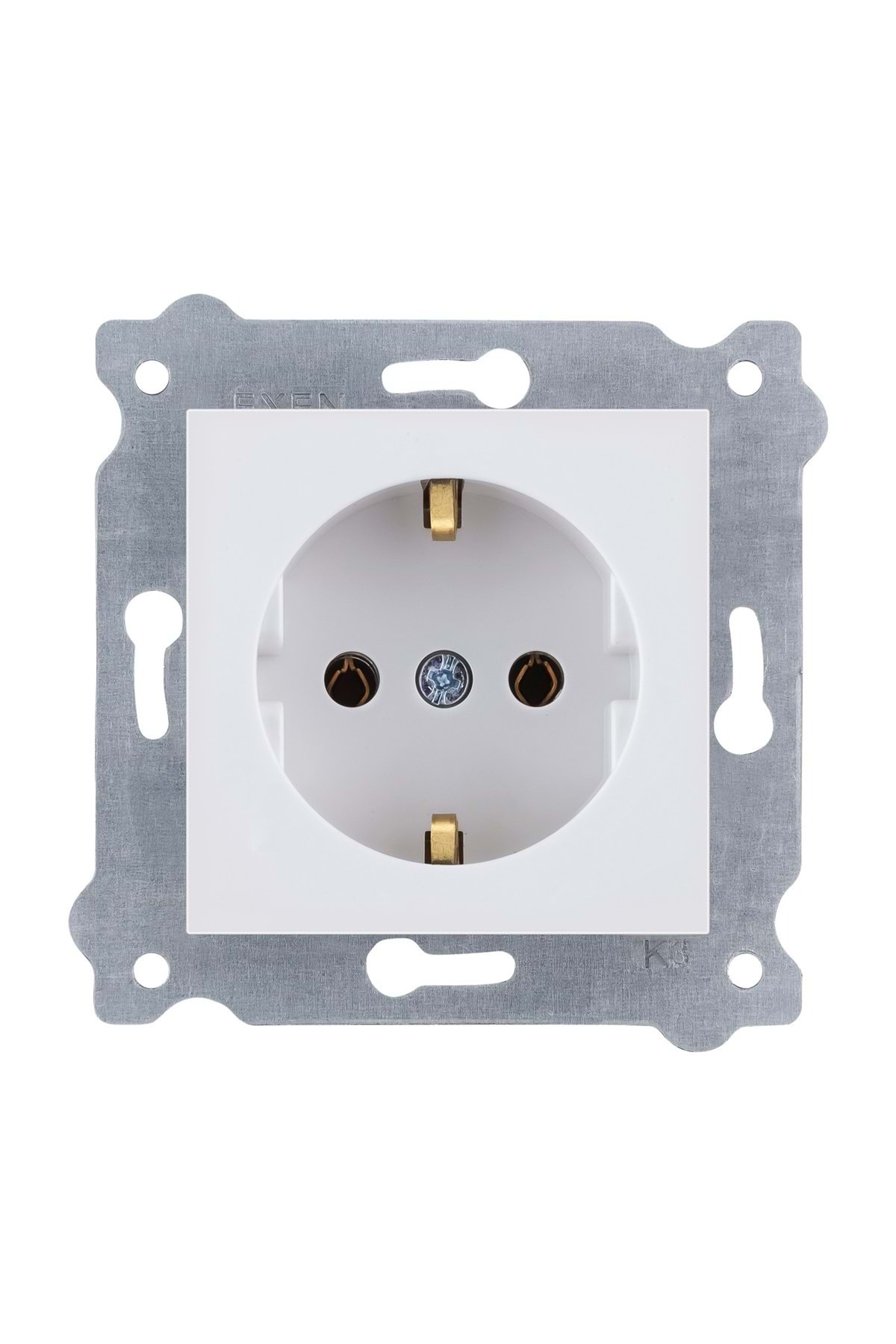 REWEL-Exen Karell White Grounded Socket (Excluding Frame) 290- 000103 -237 321066 1