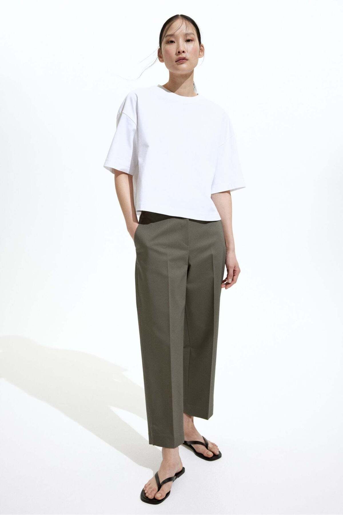 H&M-Tailored Cigarette Trousers 4