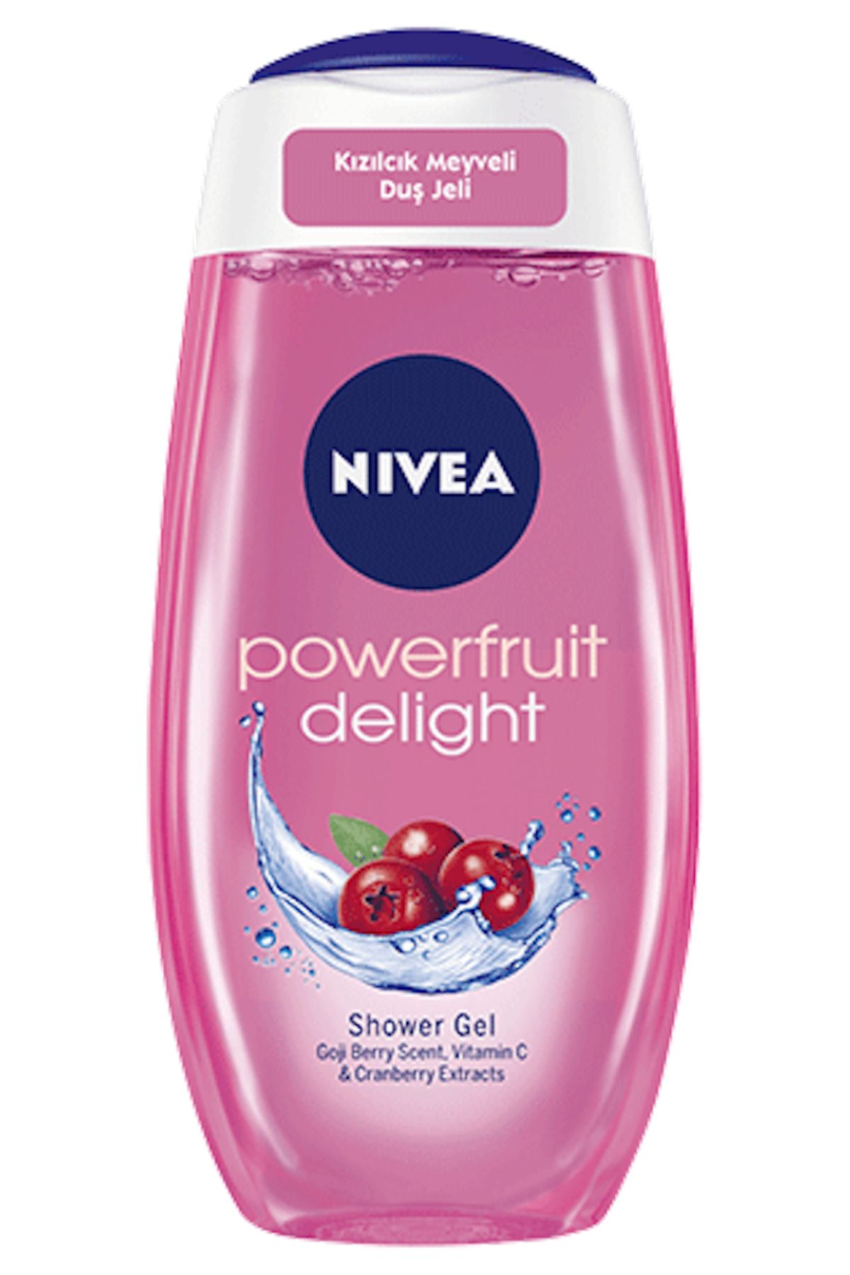 NIVEA Powerfruit Delight Kızılcık Meyveli Duş Jeli 250 ml