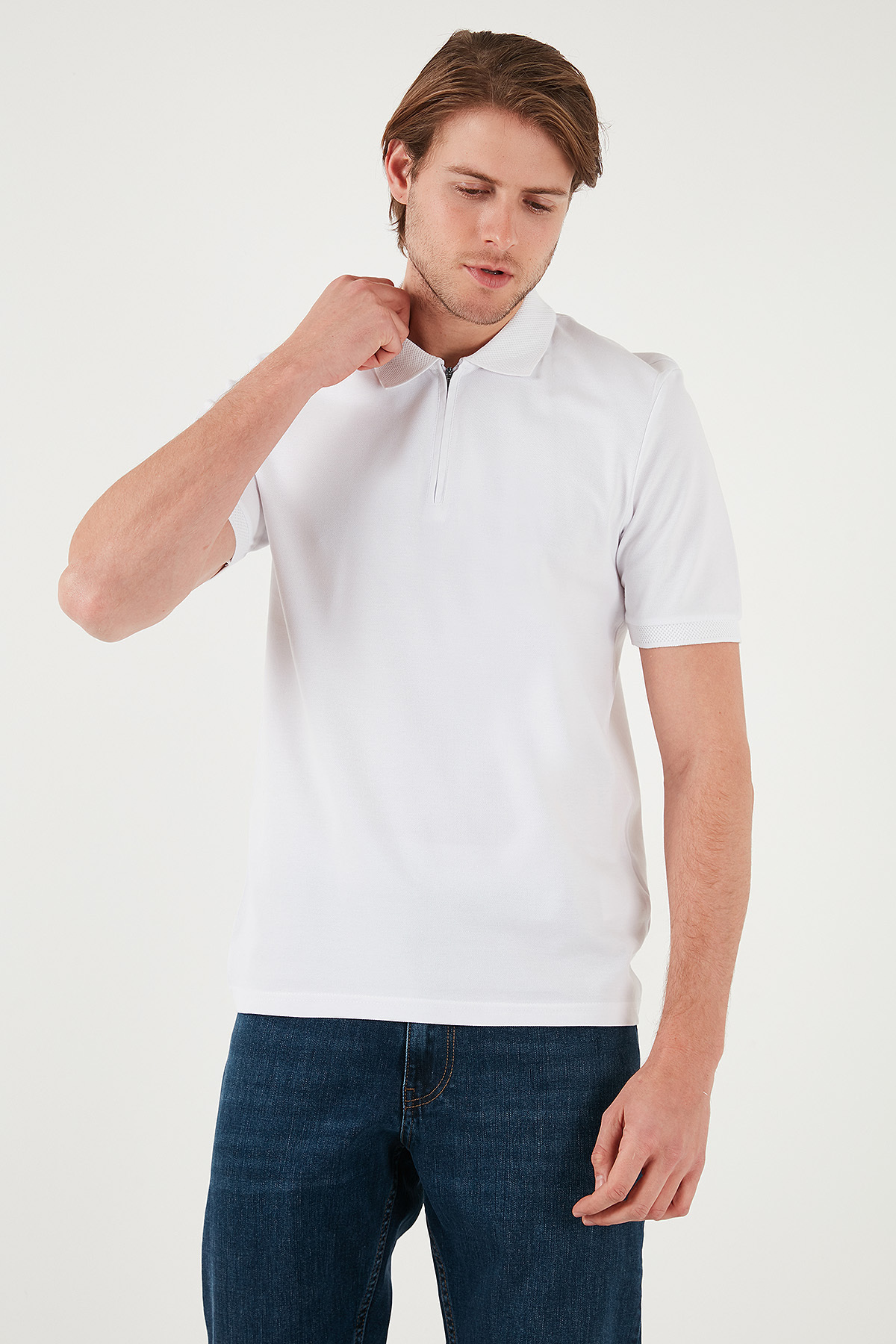 Buratti-Cotton Regular Fit Polo Neck T-Shirt Men 5901029 2