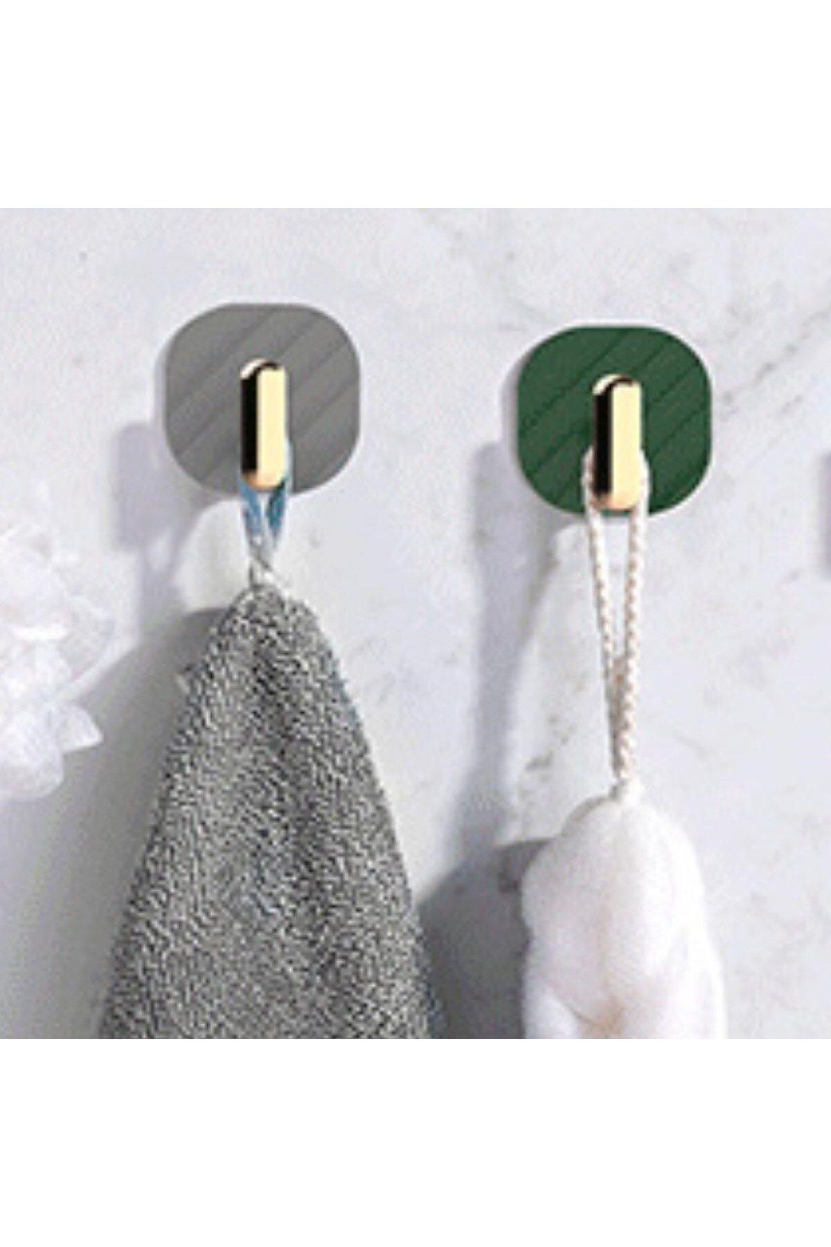 Skygo-Kenzo ®   2Pcs Adhesive Retro Hanger Cabinet Door Handle Gray 4